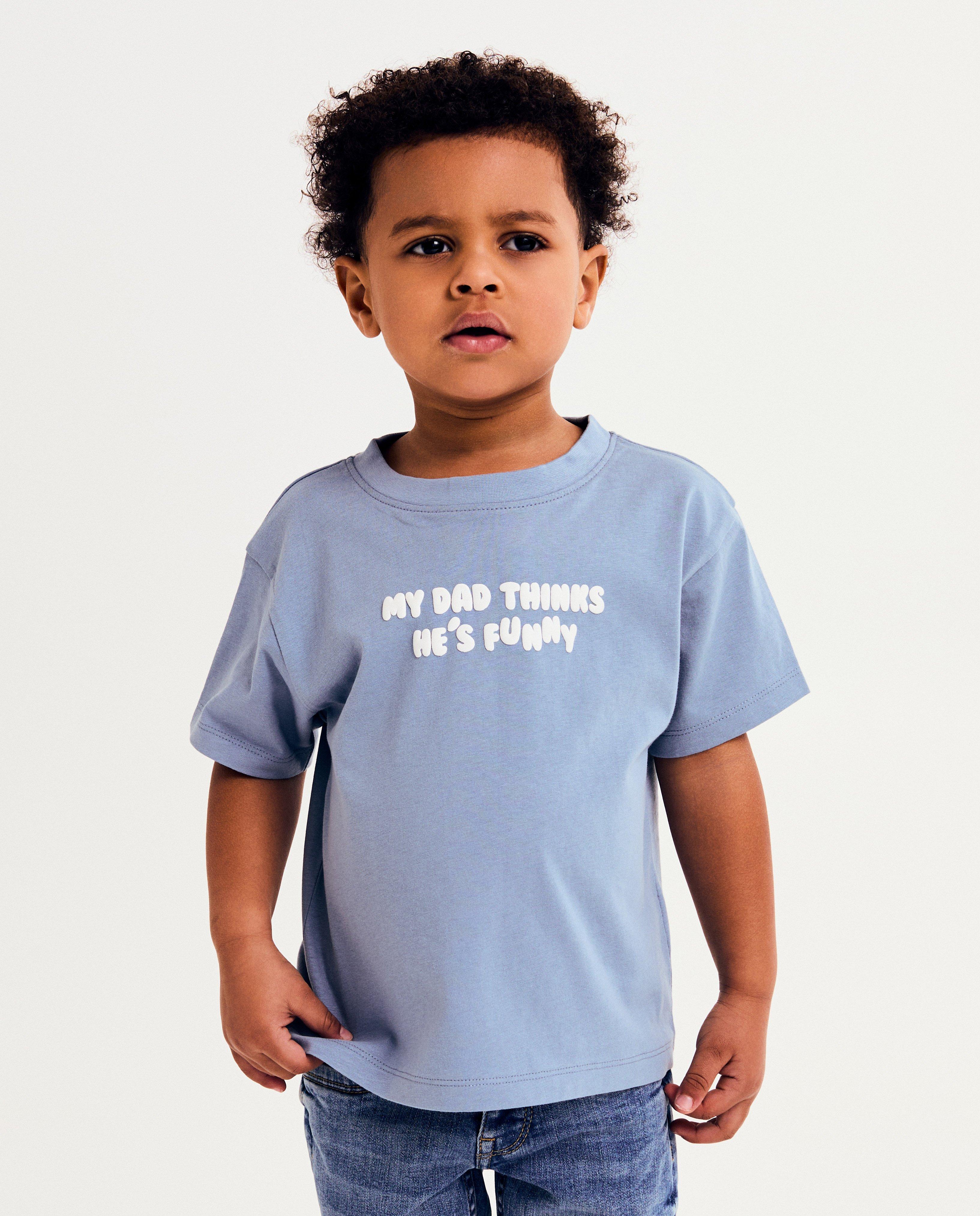 T-shirts - Biokatoenen T-shirt My dad thinks he's funny, 98-134