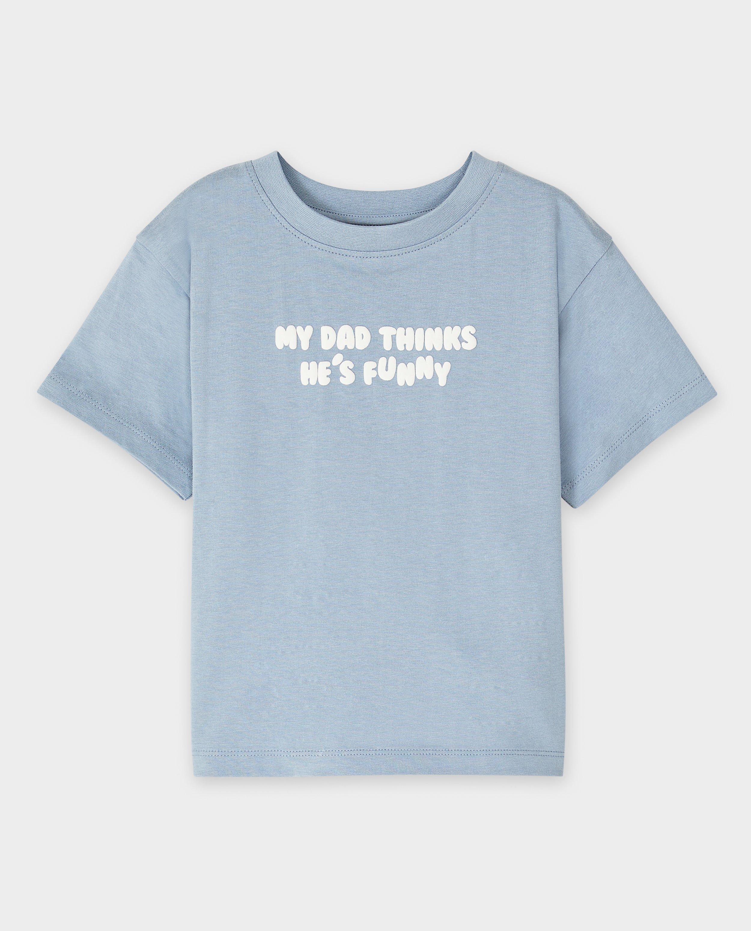 T-shirts - Biokatoenen T-shirt My dad thinks he's funny, 98-134