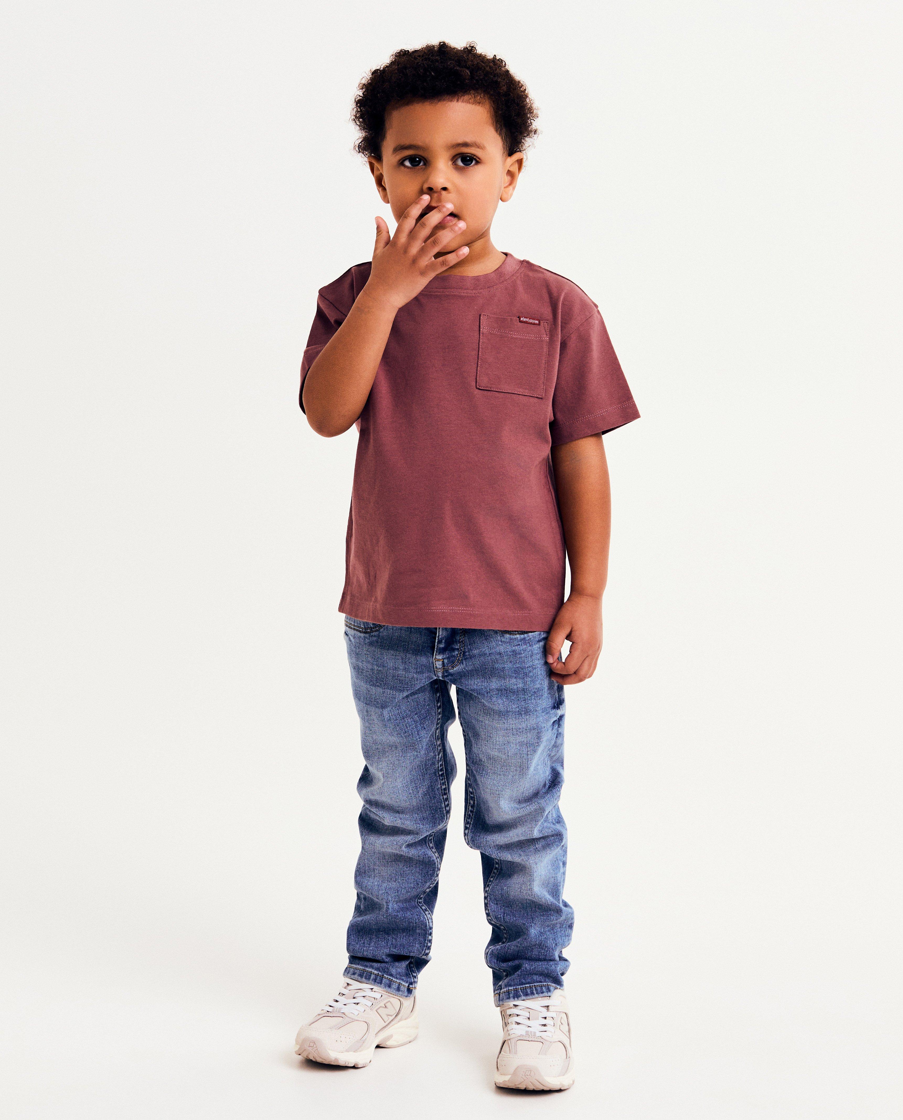 T-shirts - Biokatoenen T-shirt met backprint, 98-128