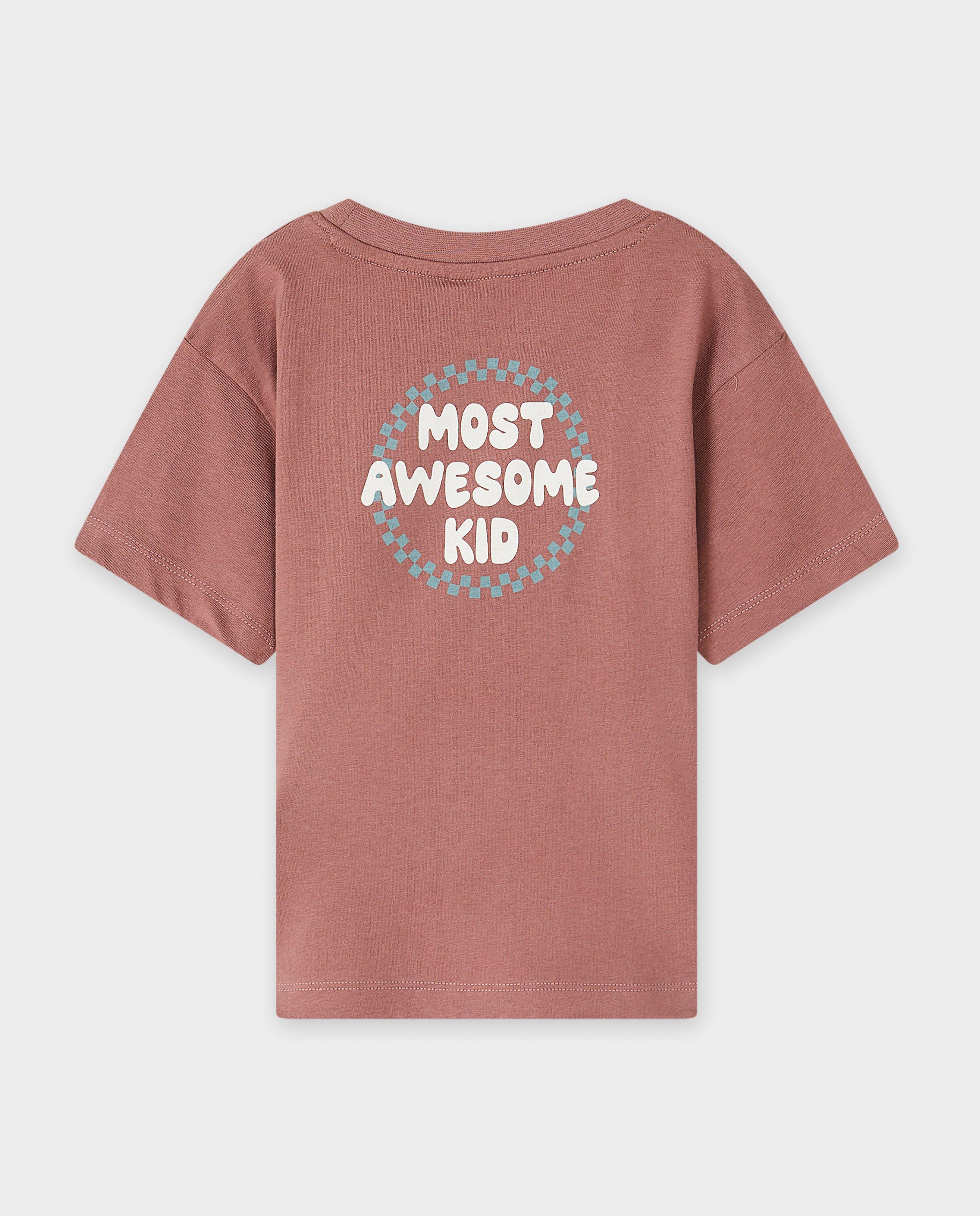 T-shirts - Biokatoenen T-shirt met backprint, 98-128