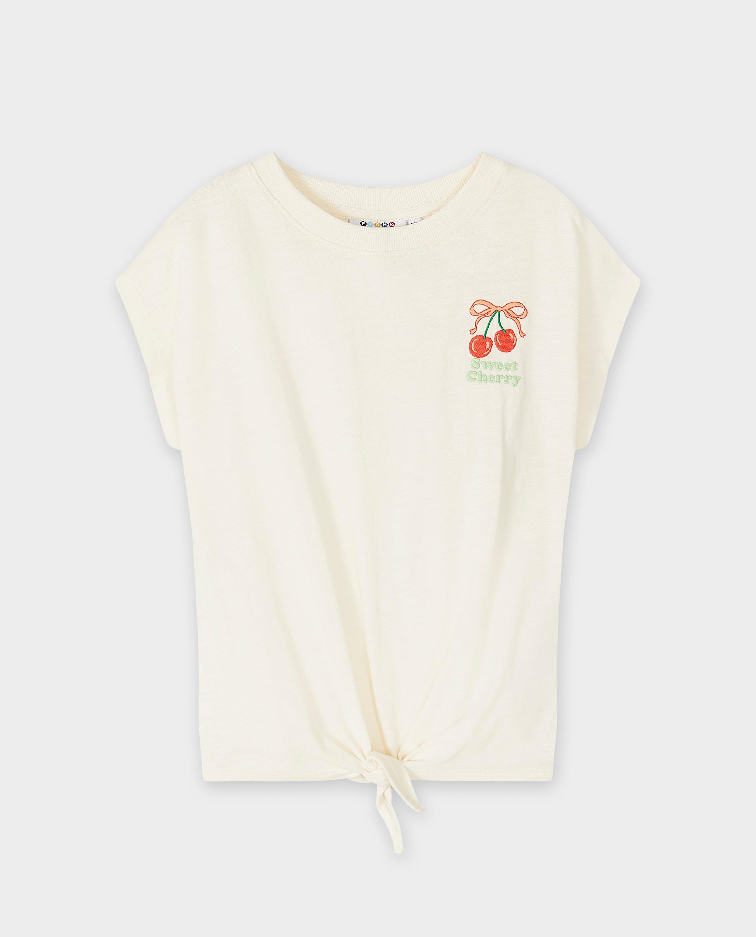 T-shirts - T-shirt met geborduurde kat