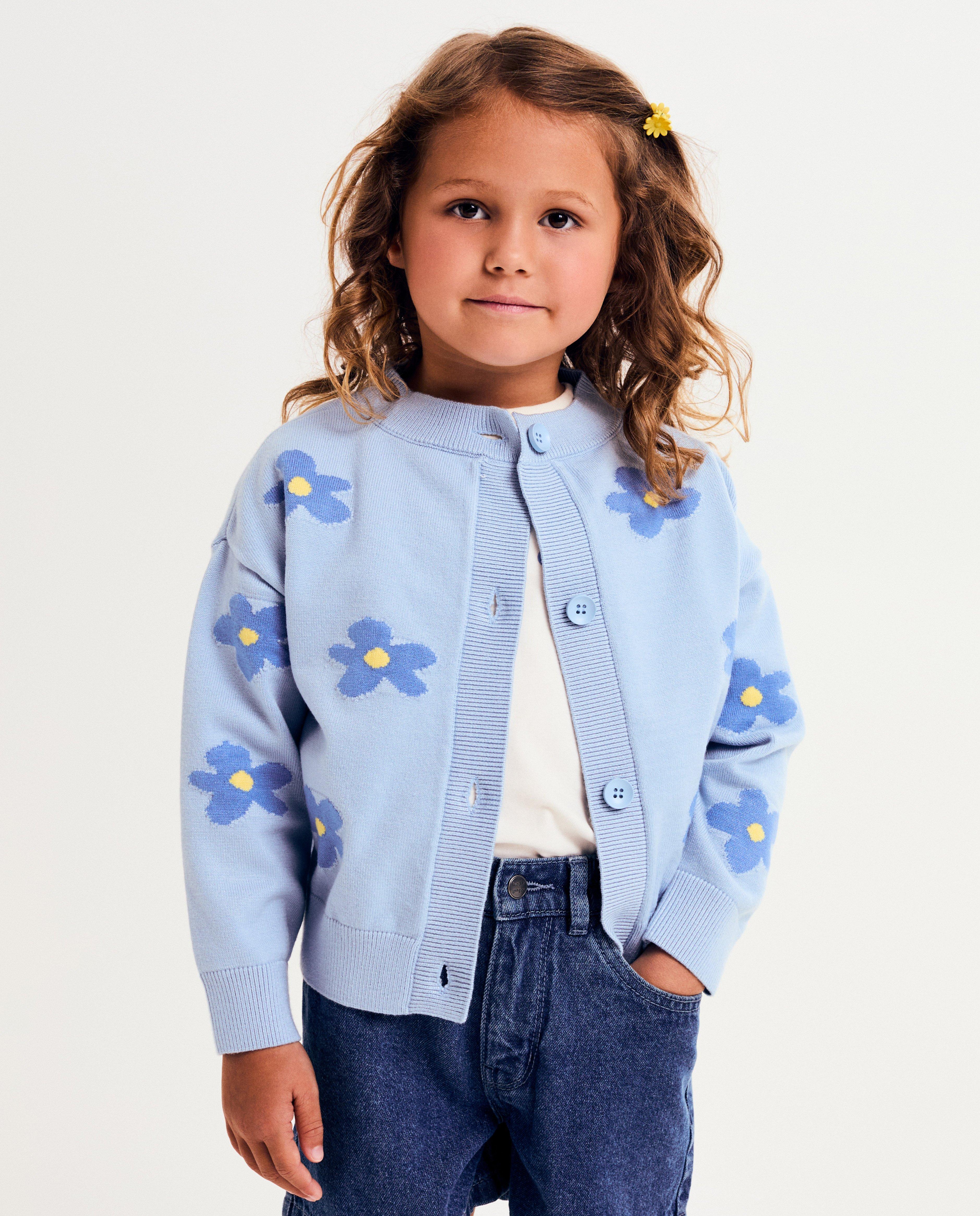 Cardigan met bloemenpatroon, 92-134 - null - Fred + Ginger