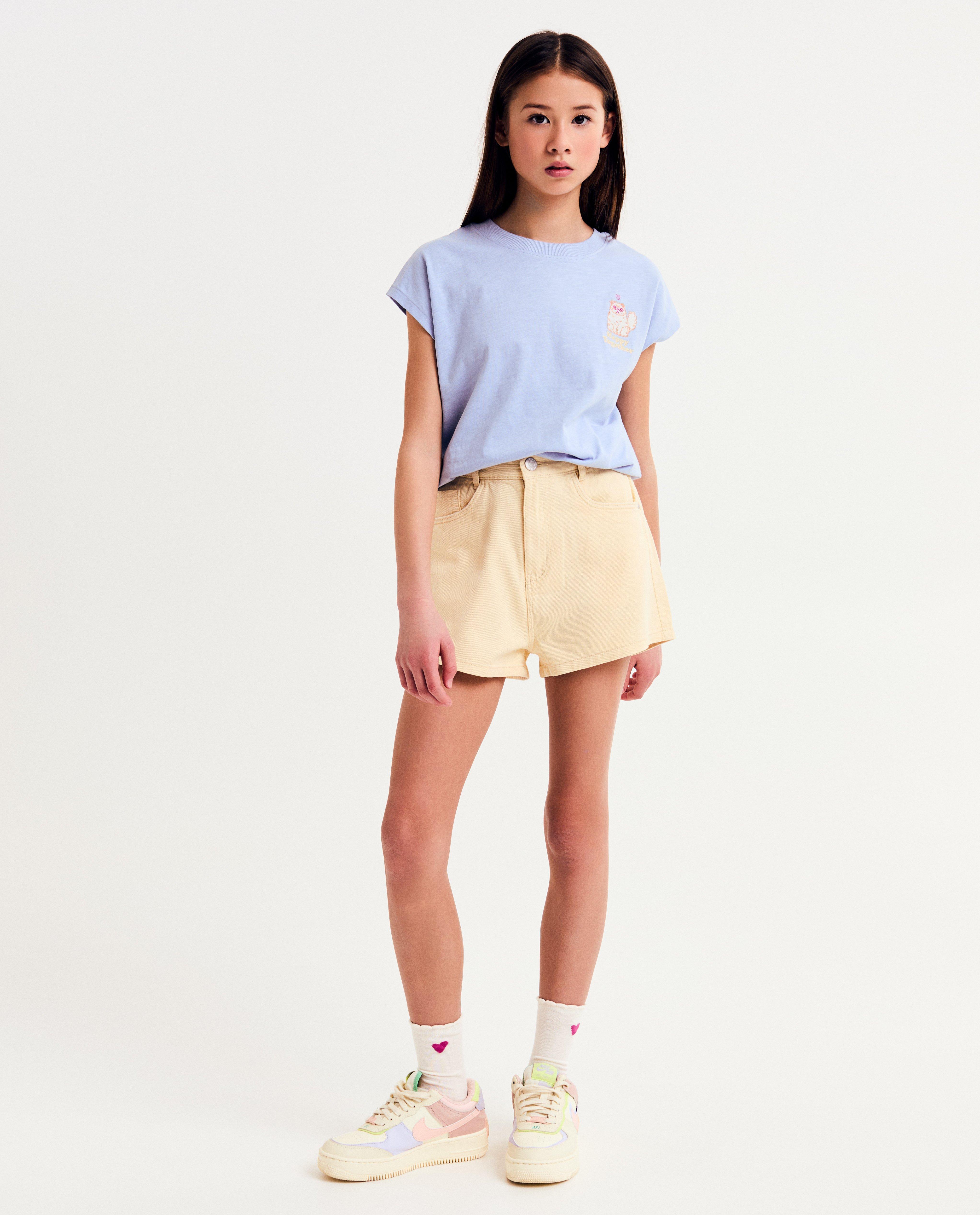 Groene jeansshort, mom fit - null - Fish & Chips