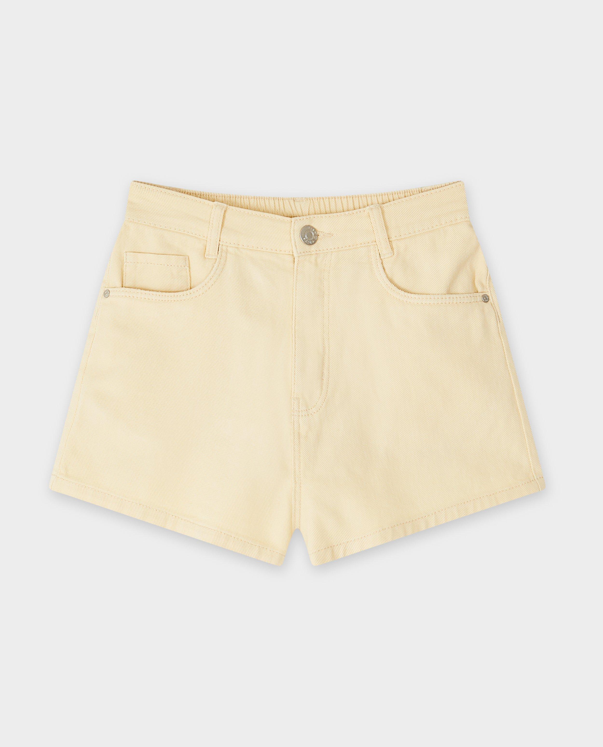 Shorten - Gele jeansshort, mom fit