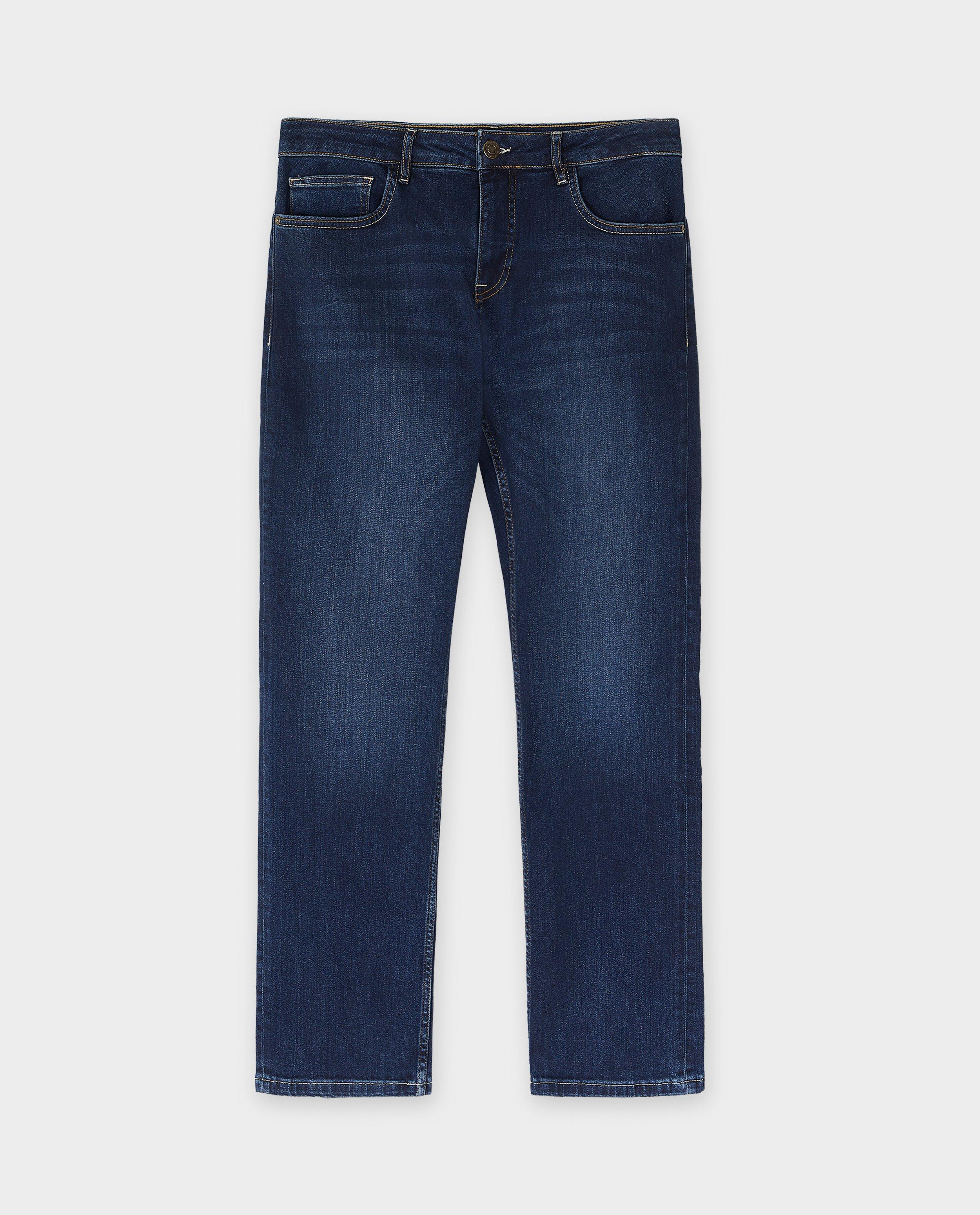 Jeans - Donkerblauwe jeans, straight fit