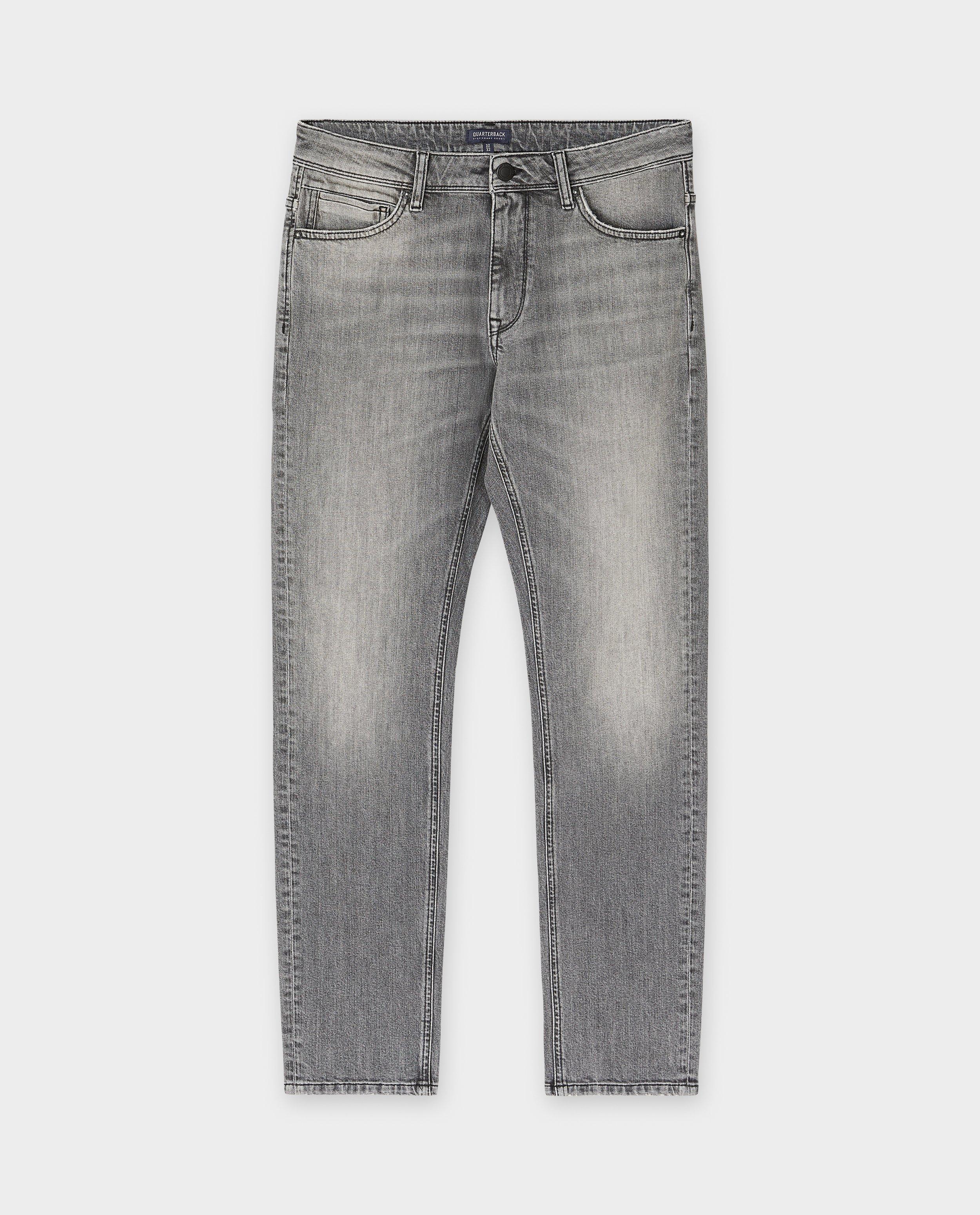 Jeans - Grijze jeans, slim fit