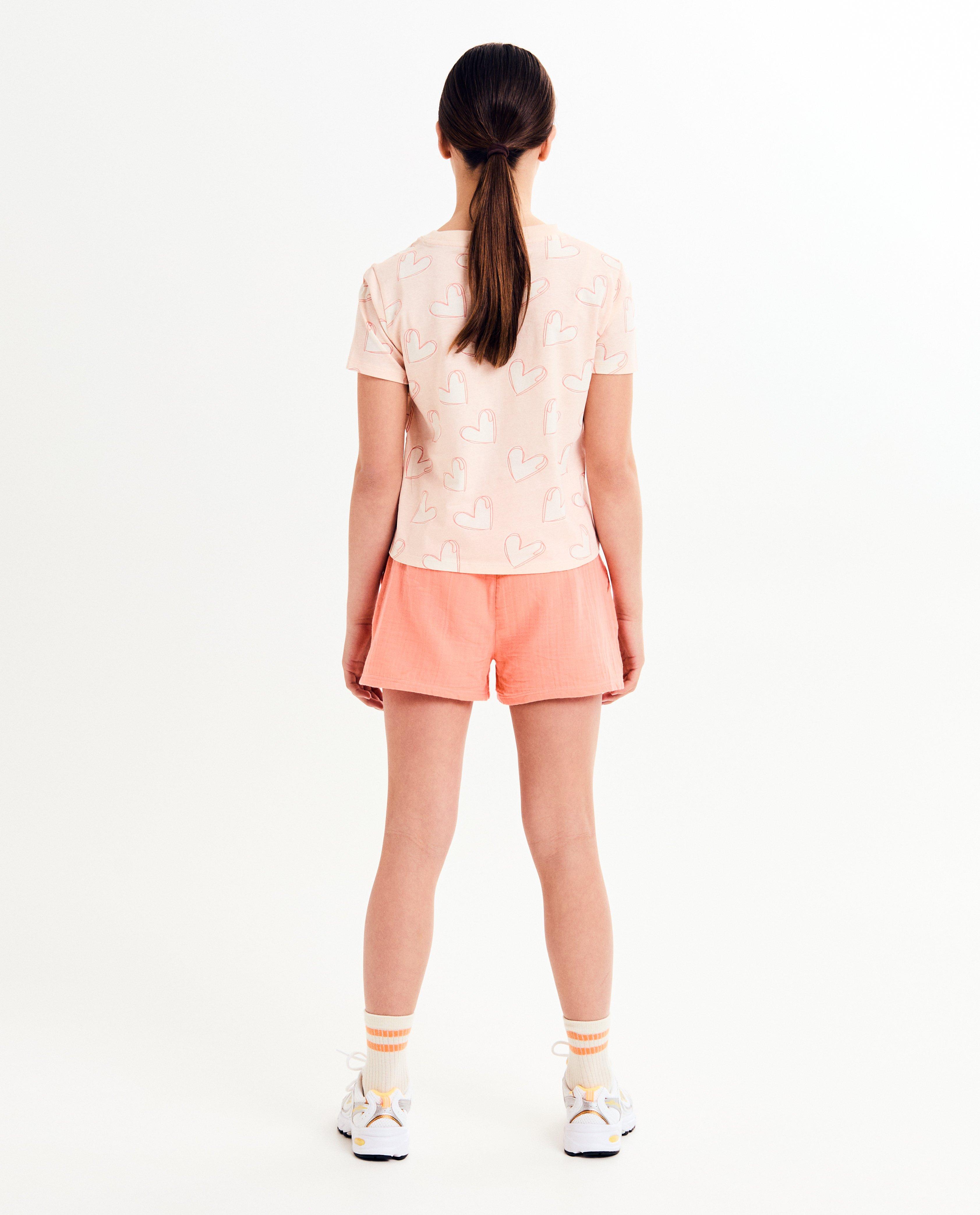 T-shirts - T-shirt met hartjesprint