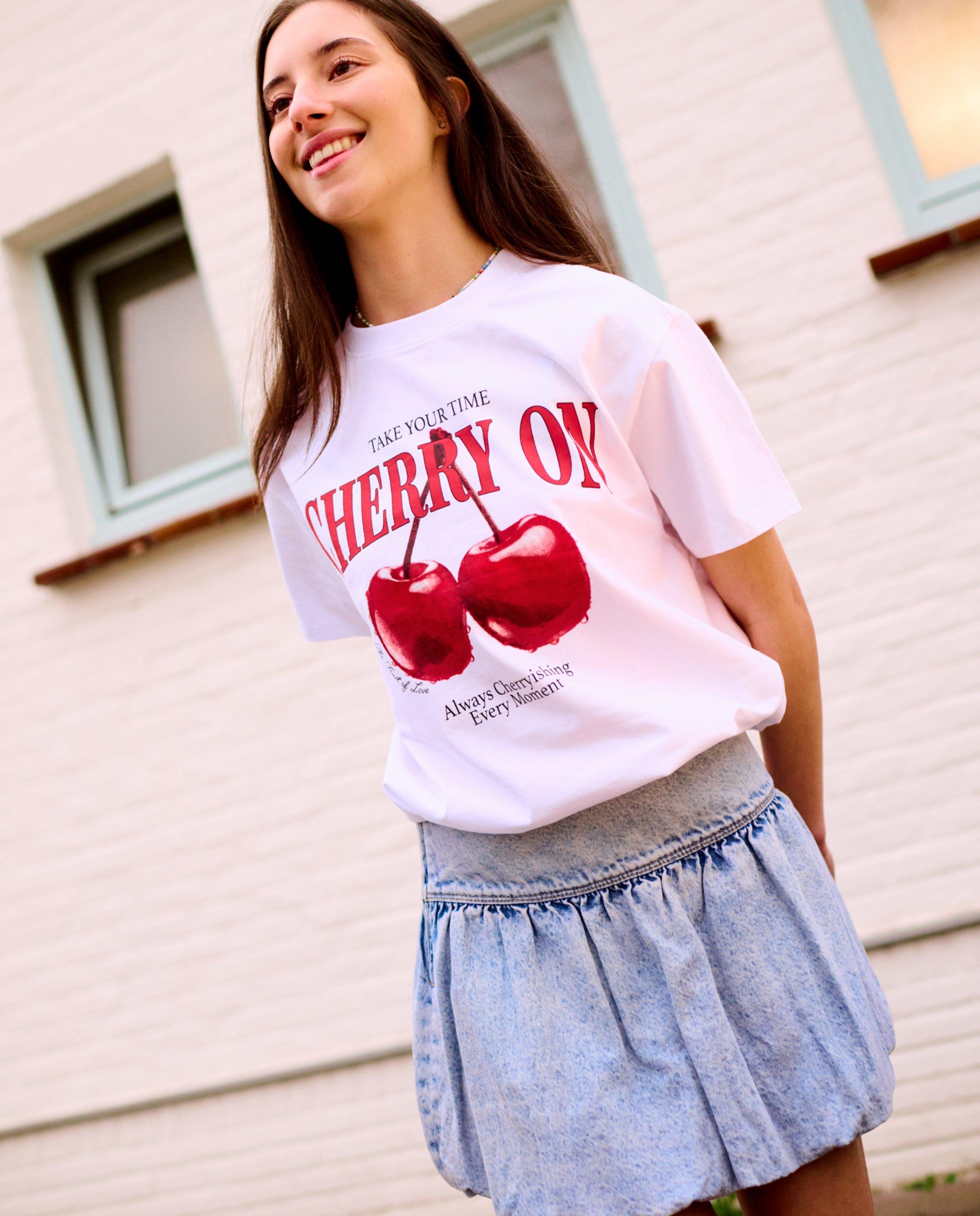 Blauwe jeansrok, balloon fit - null - Groggy