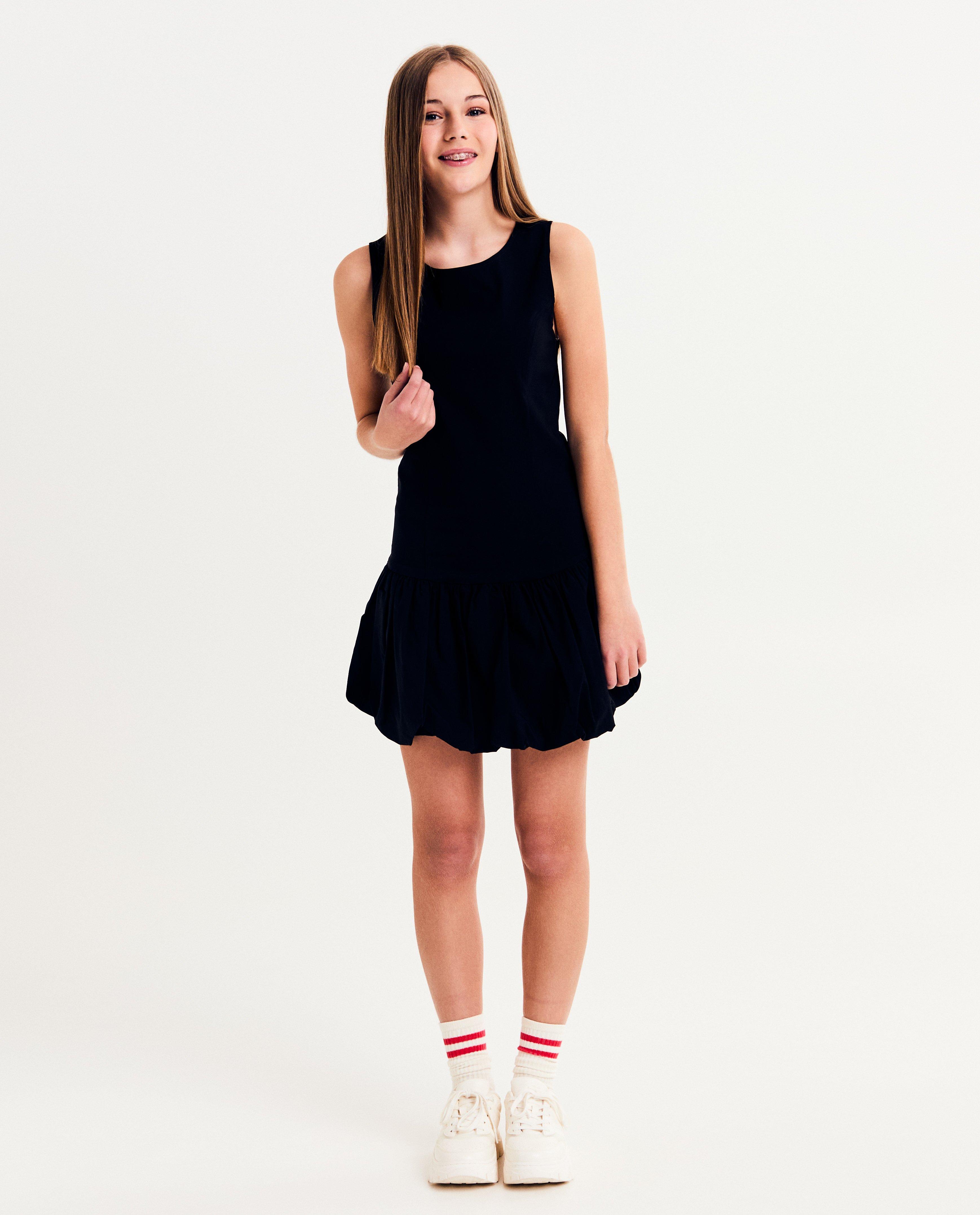 Zwarte jurk, balloon fit - null - Groggy