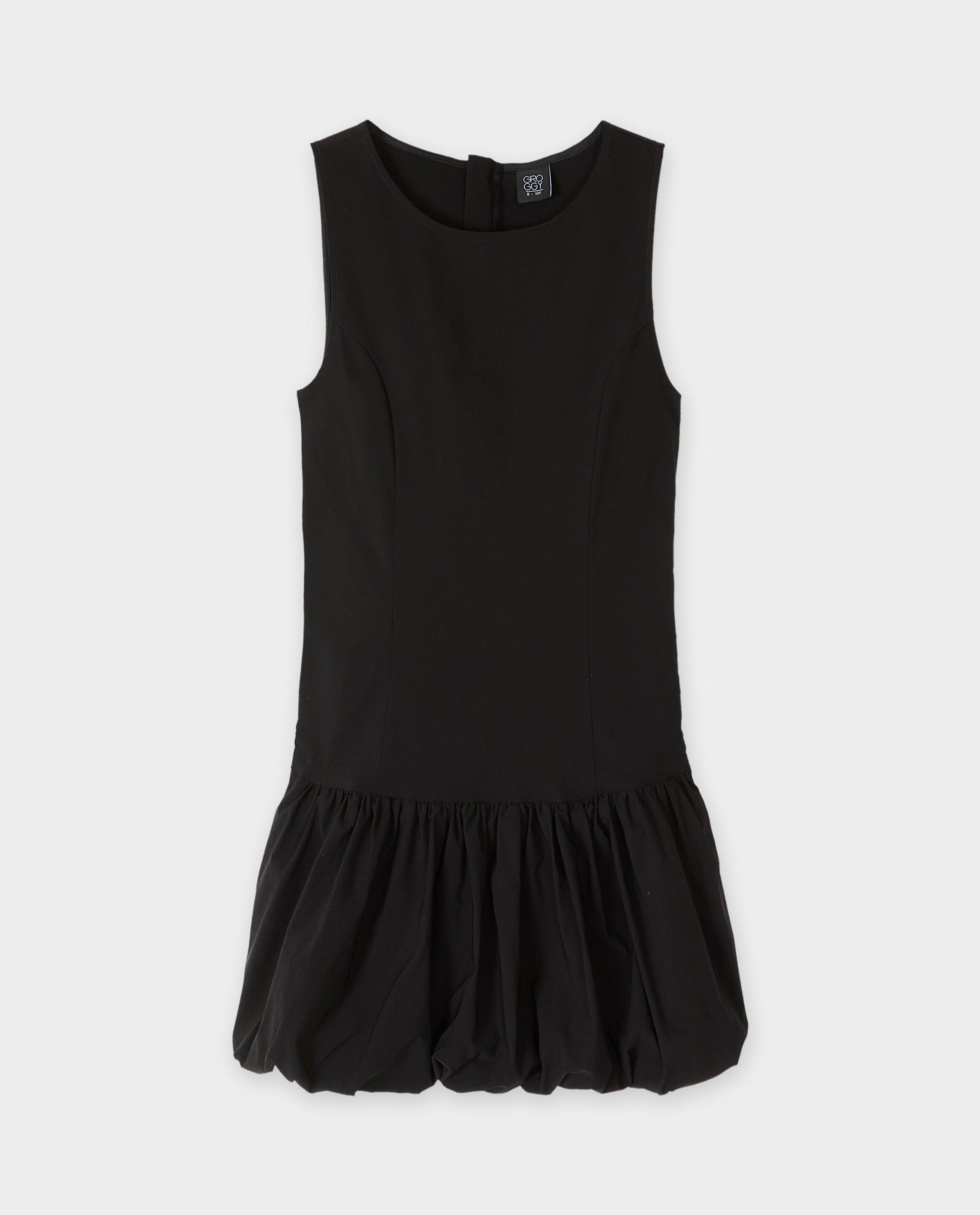 Kleedjes - Zwarte jurk, balloon fit