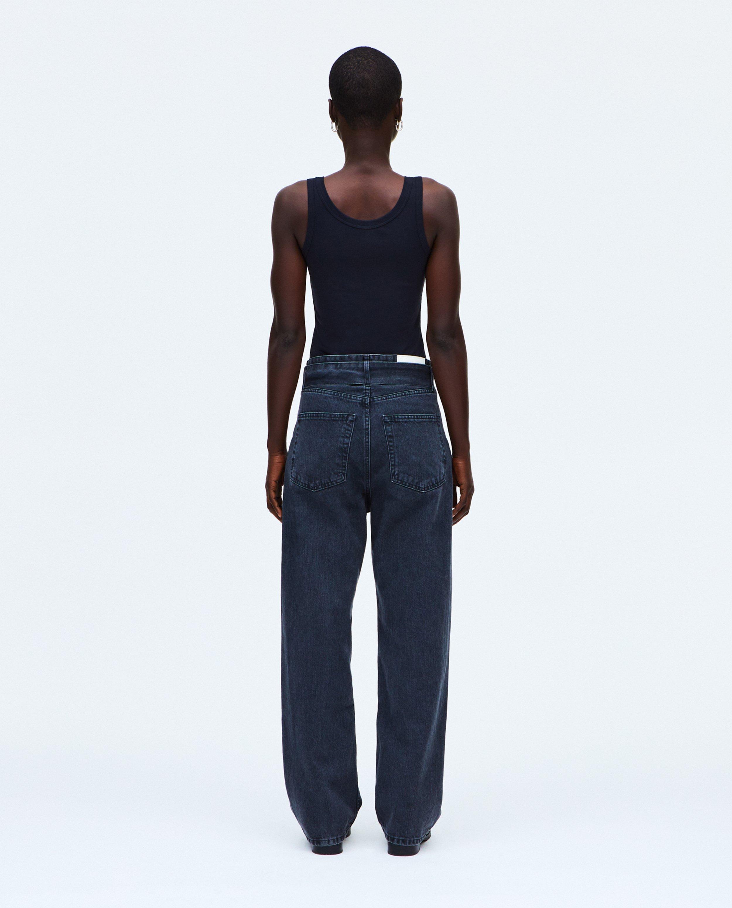 Jeans - Zwarte jeans met riem