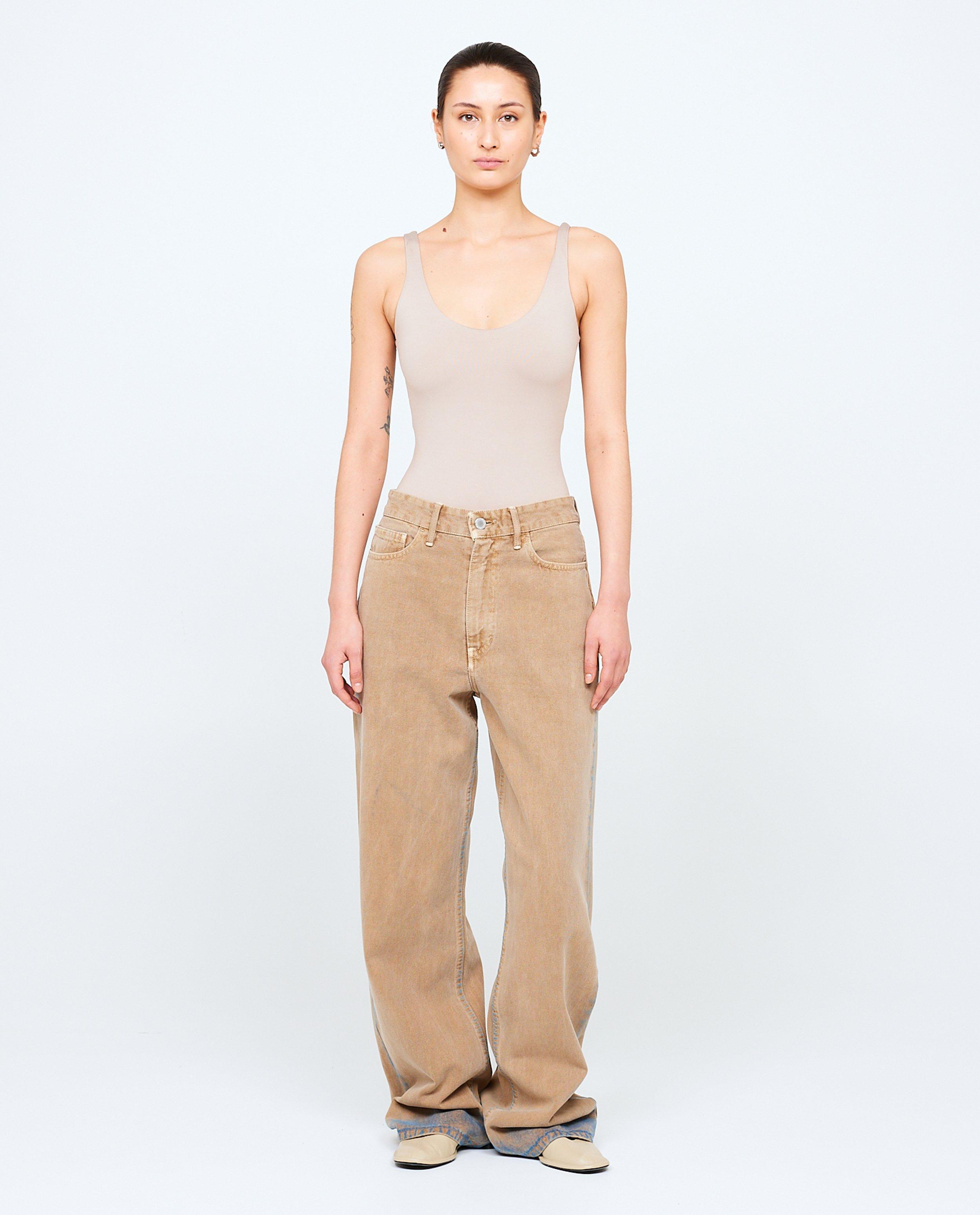 Lichtbruine jeans met gradient - null - HNST