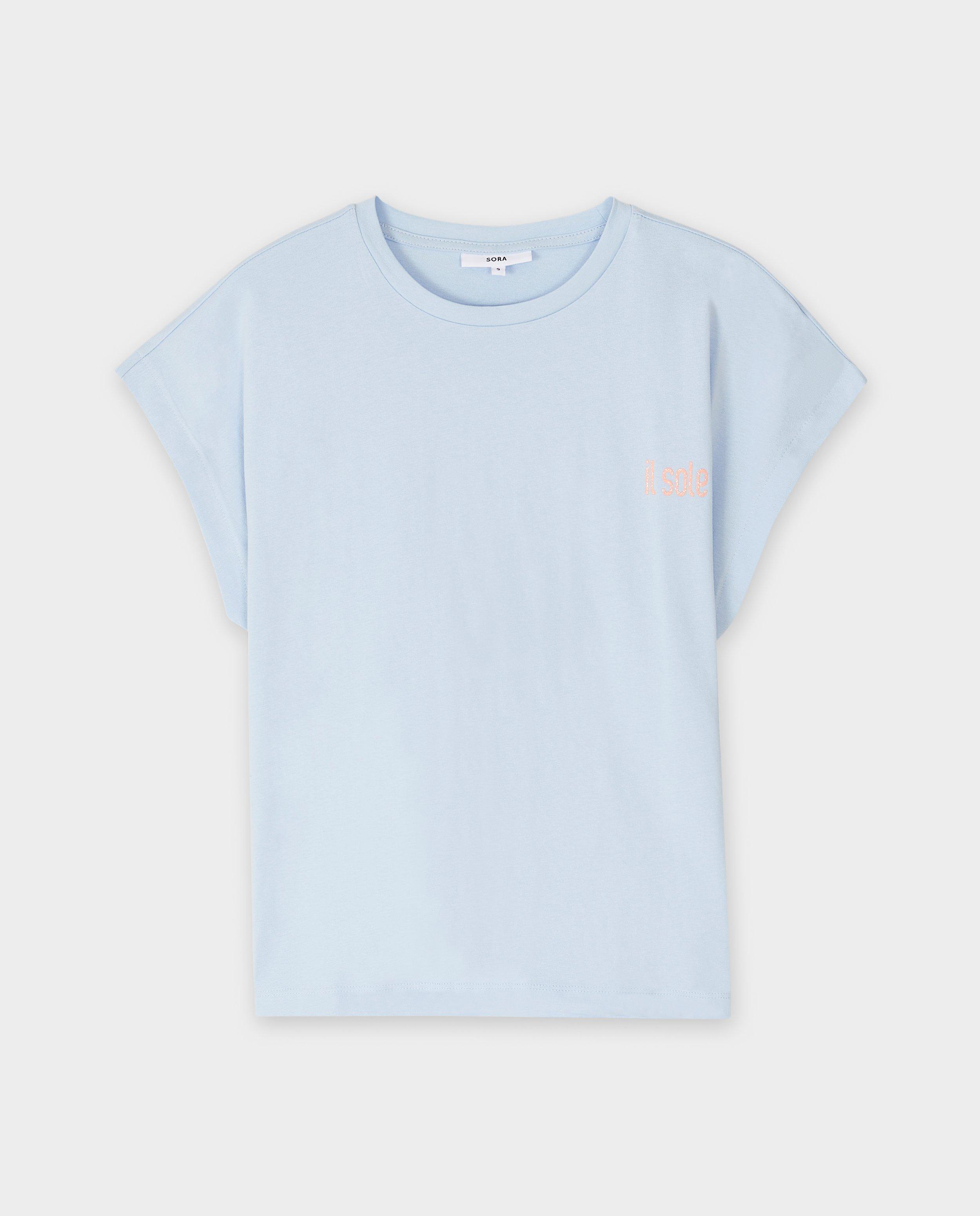 T-shirts - Mouwloos T-shirt met opschrift