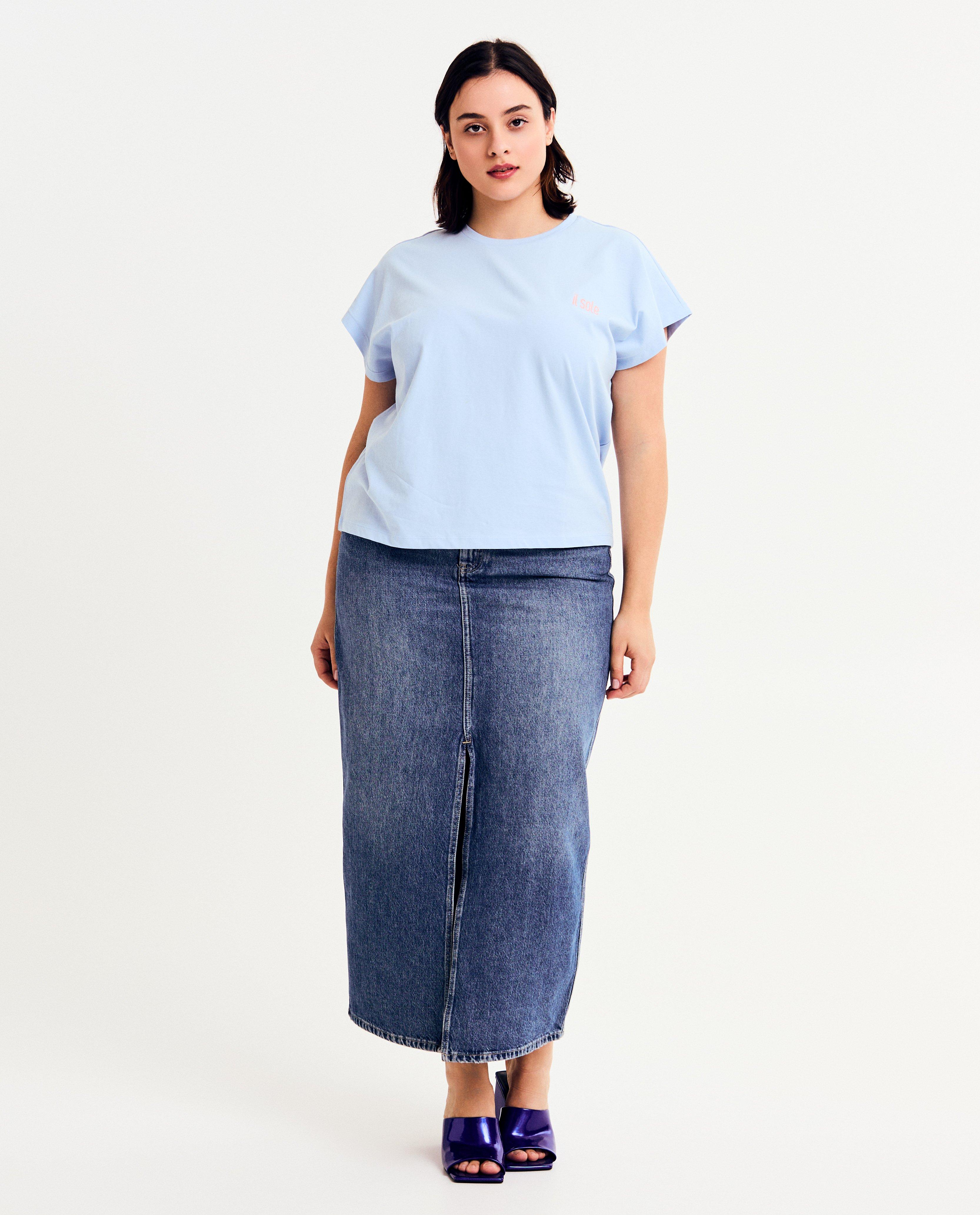 T-shirts - Mouwloos T-shirt met opschrift