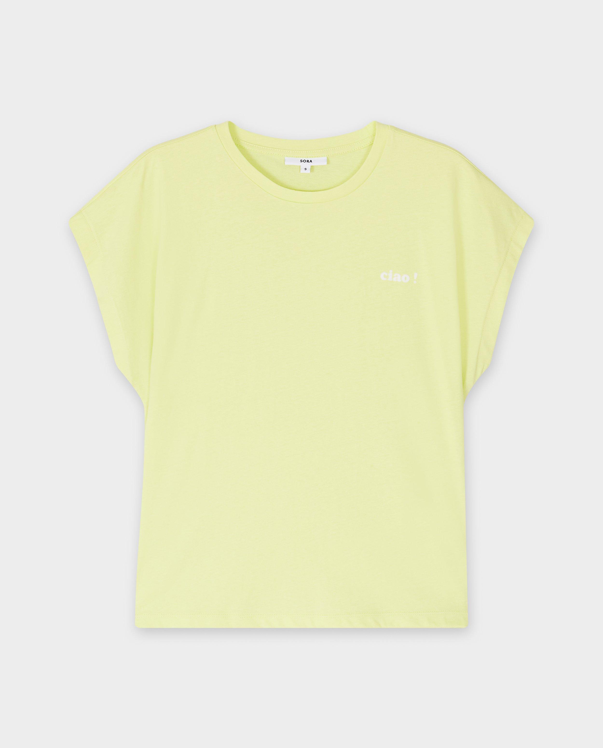 T-shirts - Mouwloos T-shirt met opschrift