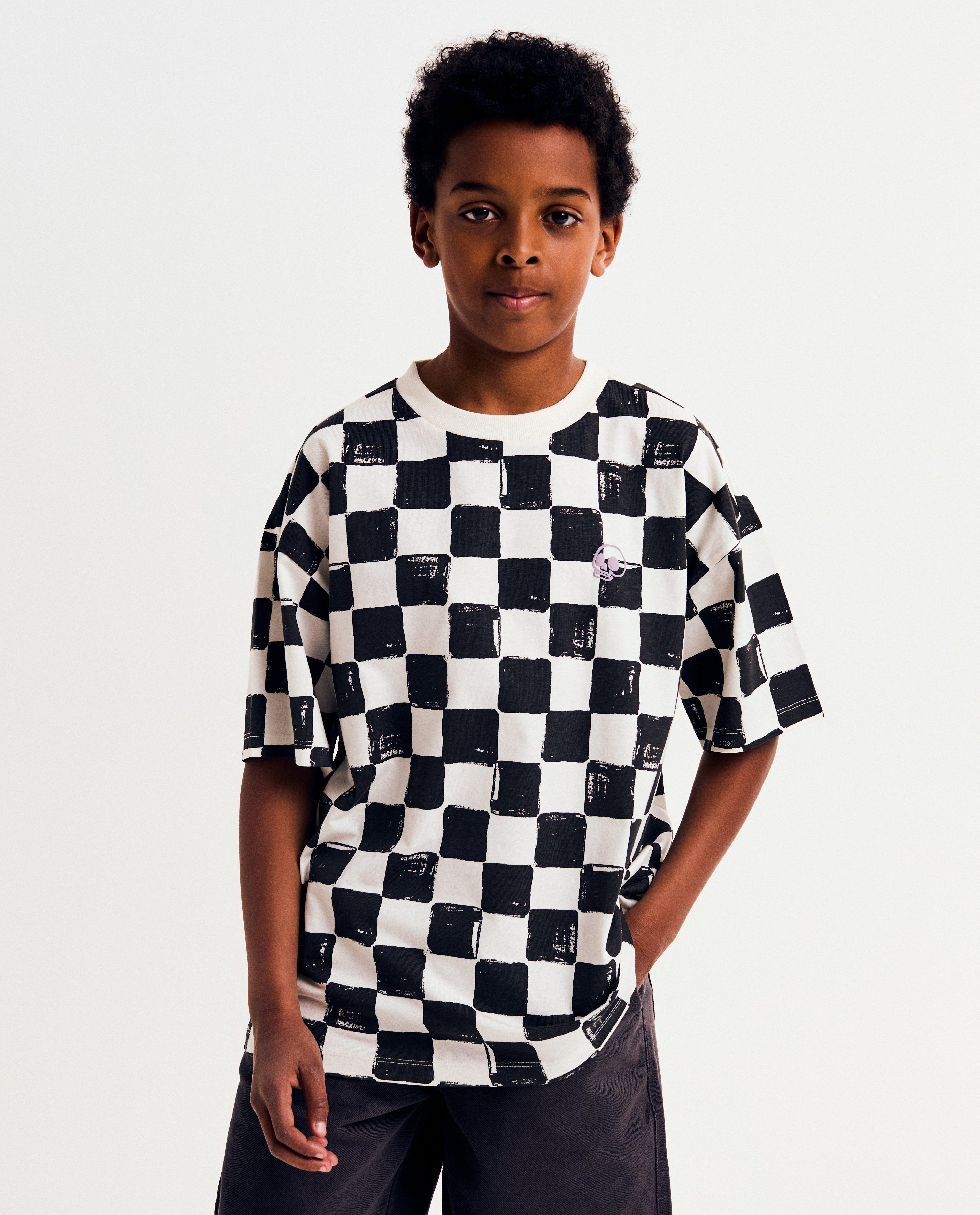 T-shirt met ruiten - null - Fish & Chips