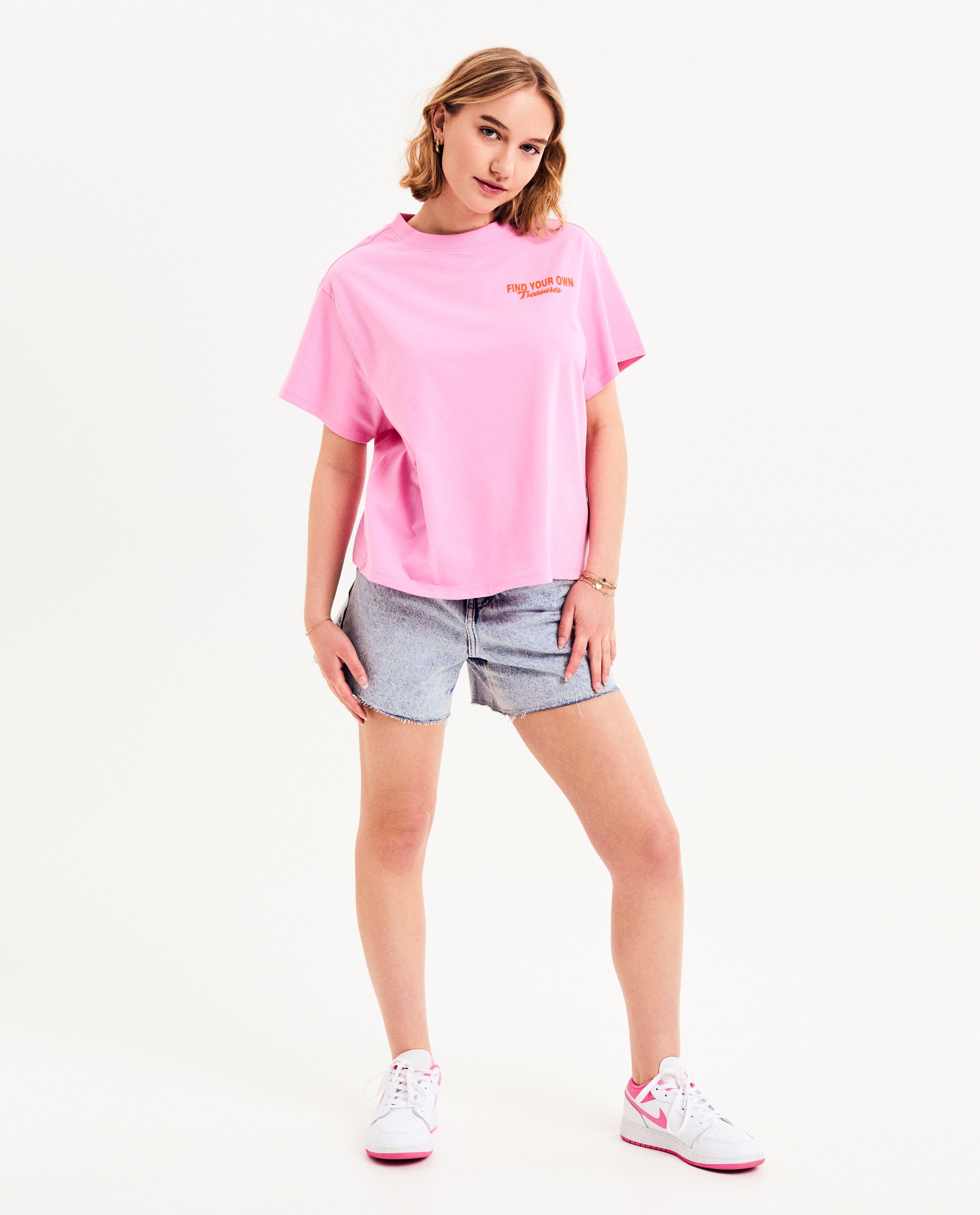 Jeansshort met rafels - null - Groggy