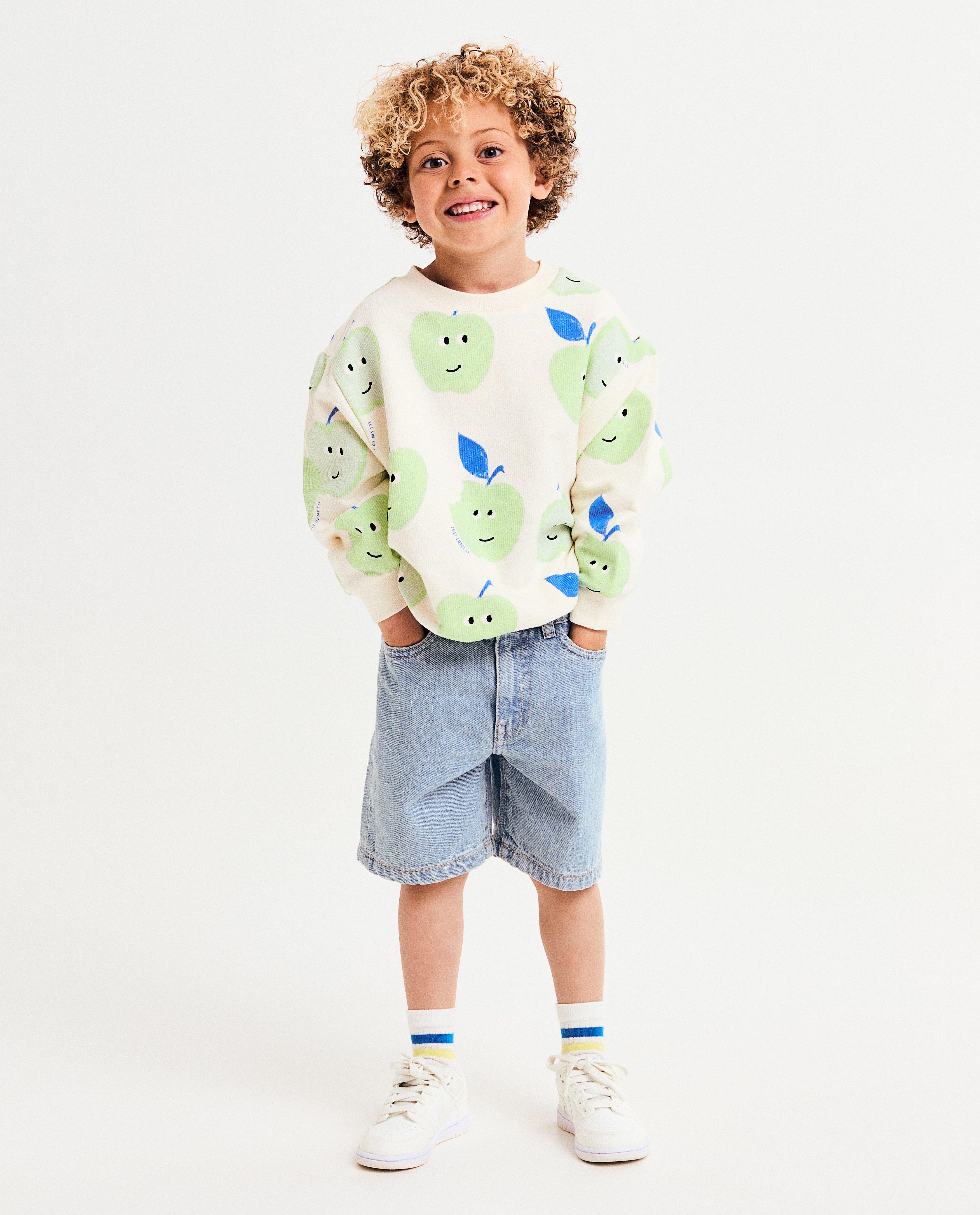 Sweaters - Sweater met appelprint