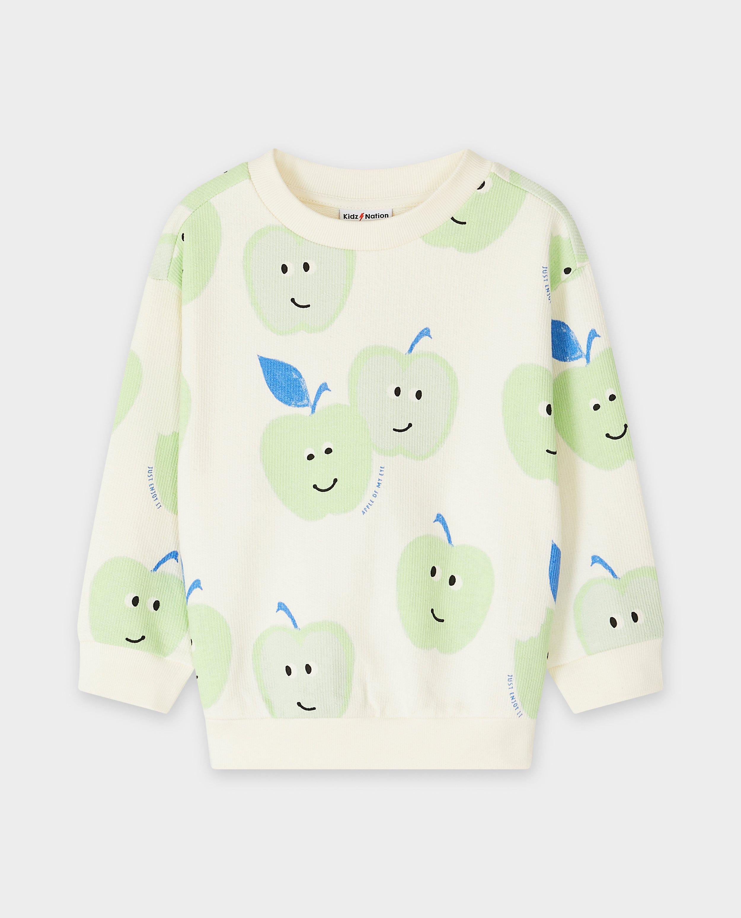 Sweaters - Sweater met appelprint