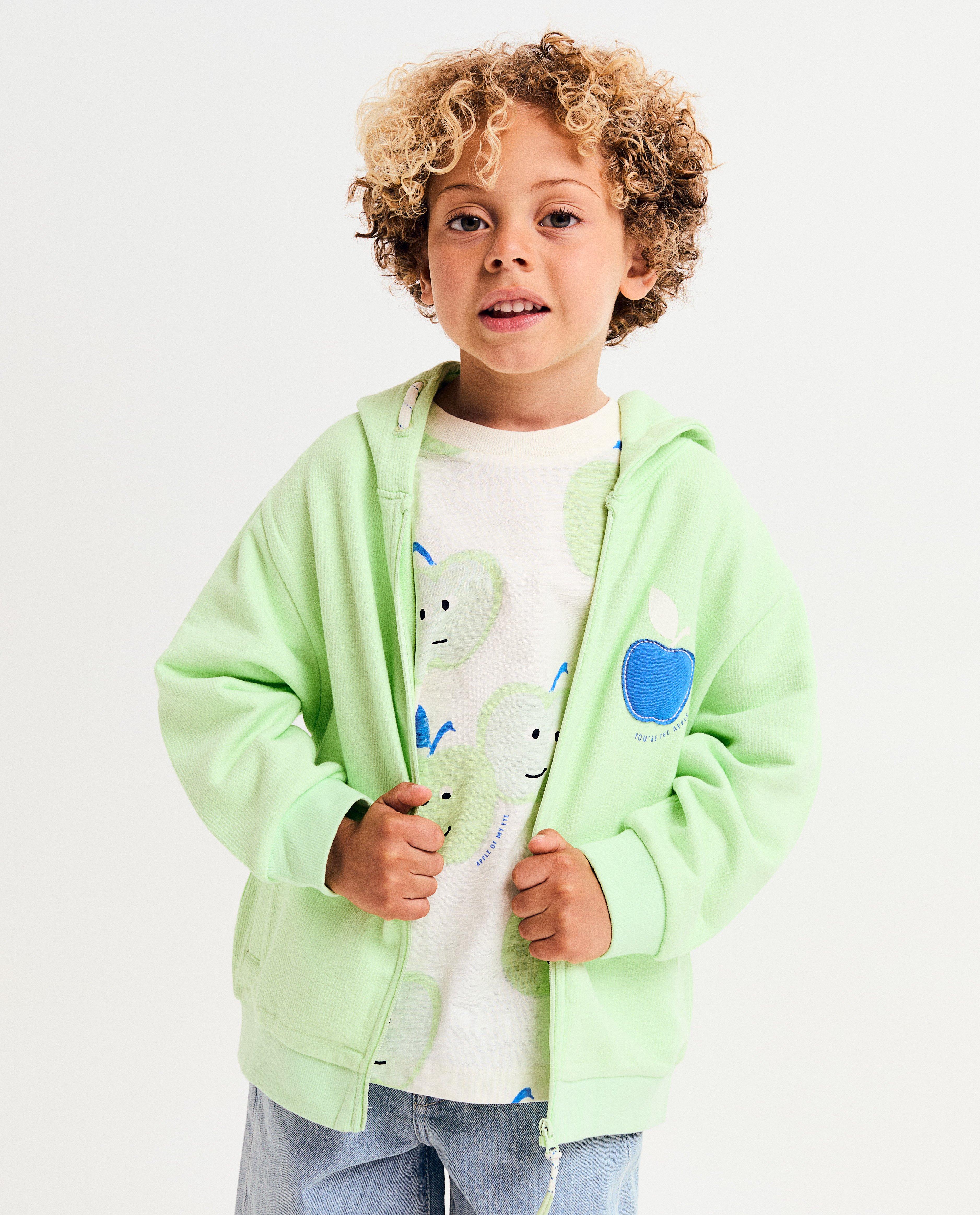 Sweatvest met appelprint - null - Kidz Nation