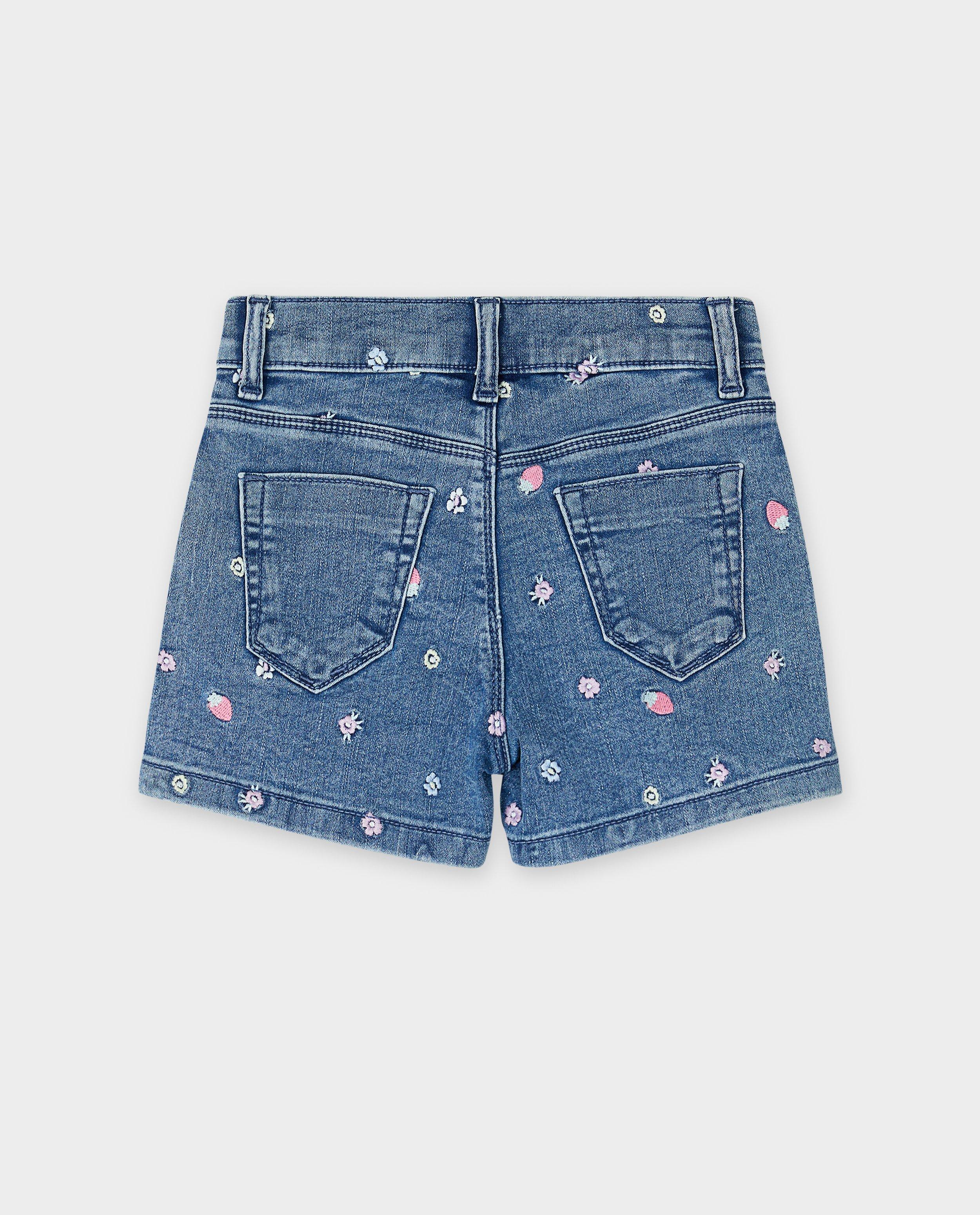 Shorten - Jeansshort met borduursel
