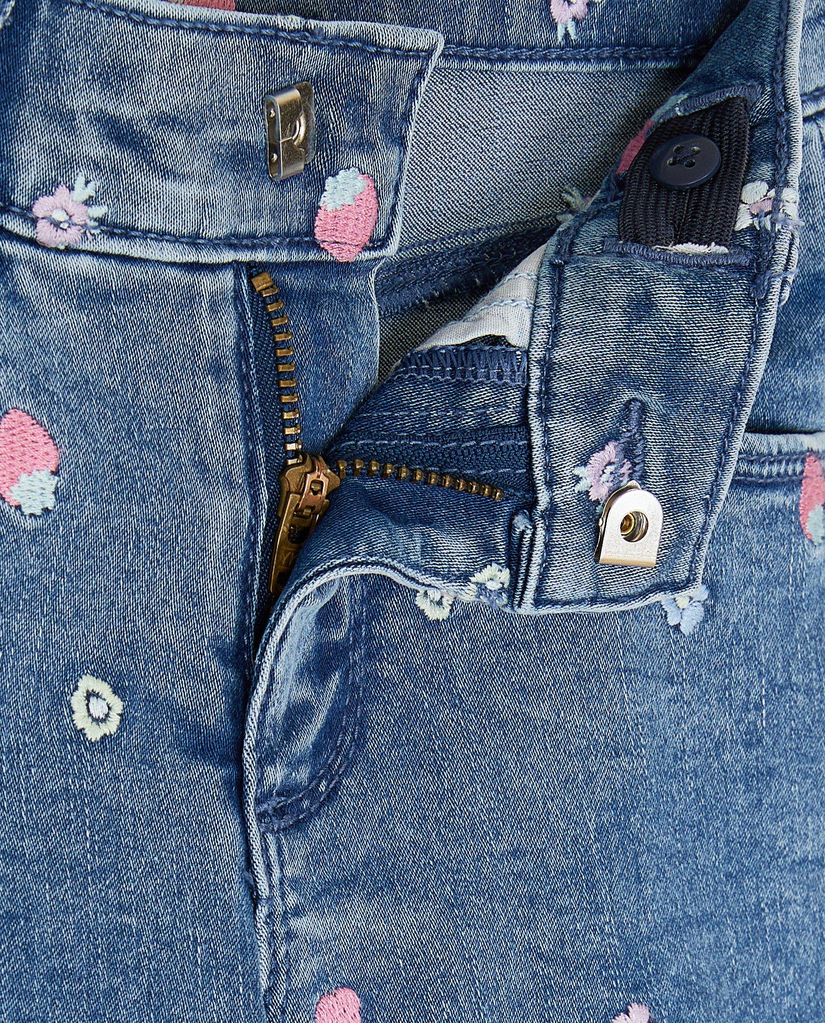 Shorten - Jeansshort met borduursel