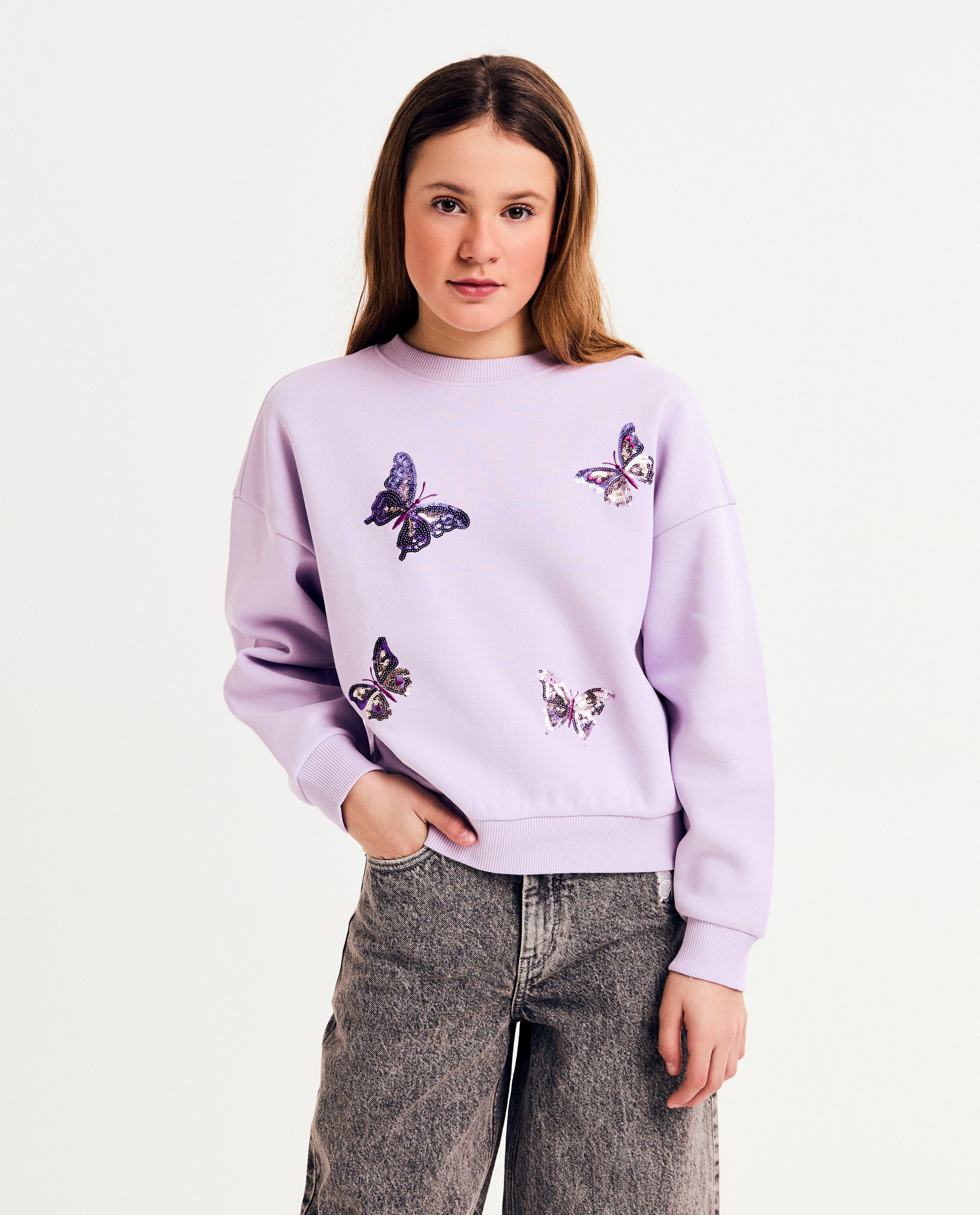 Sweater met pailletten - Product Detail - paars - afbeelding nummer 1