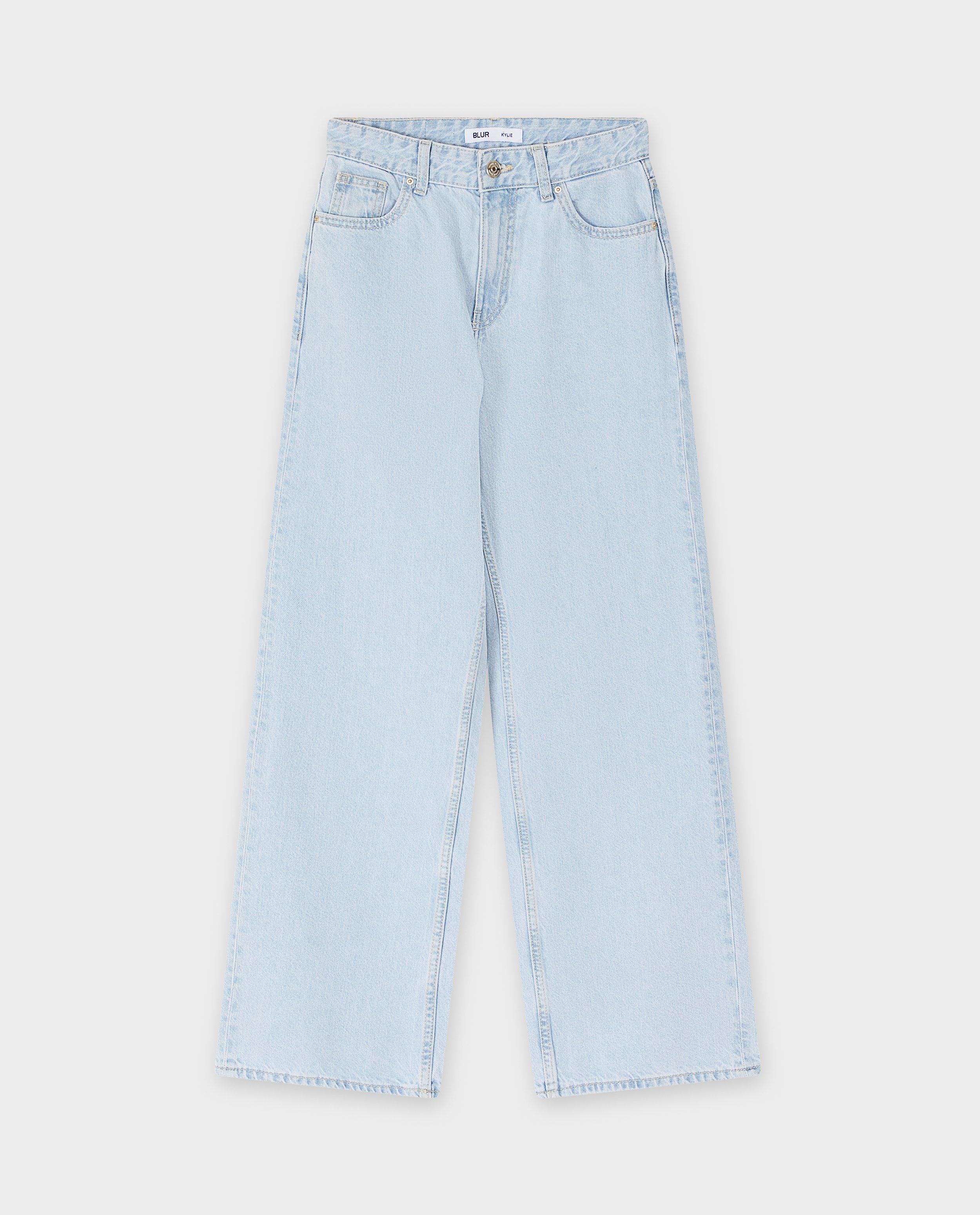 Lichtblauwe jeans, wide fit - null - Blur by Tiffosi