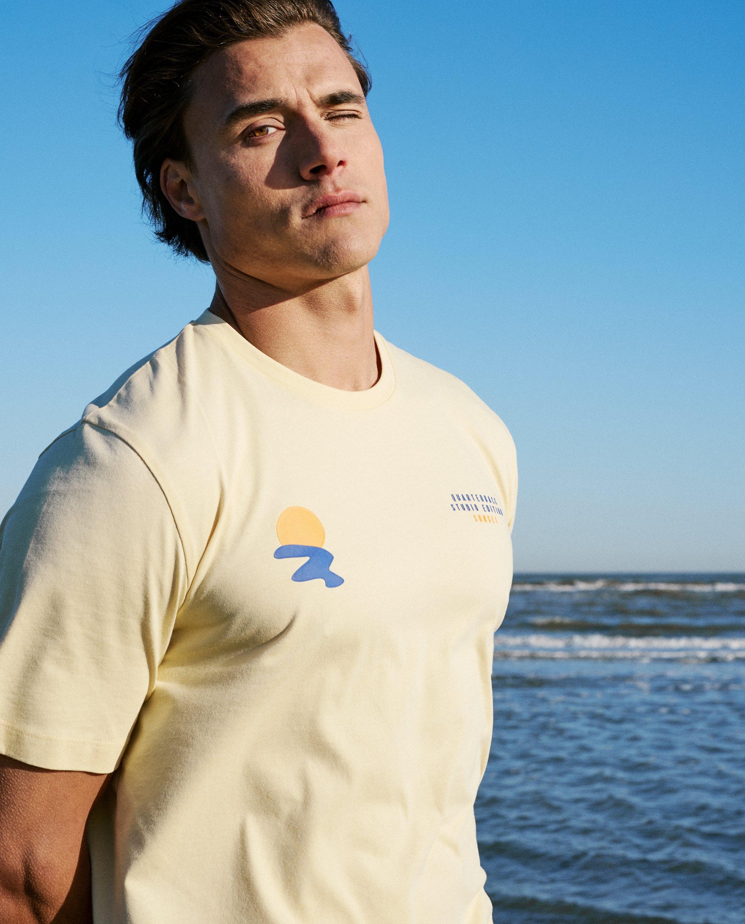 Biokatoenen T-shirt met print - null - Quarterback