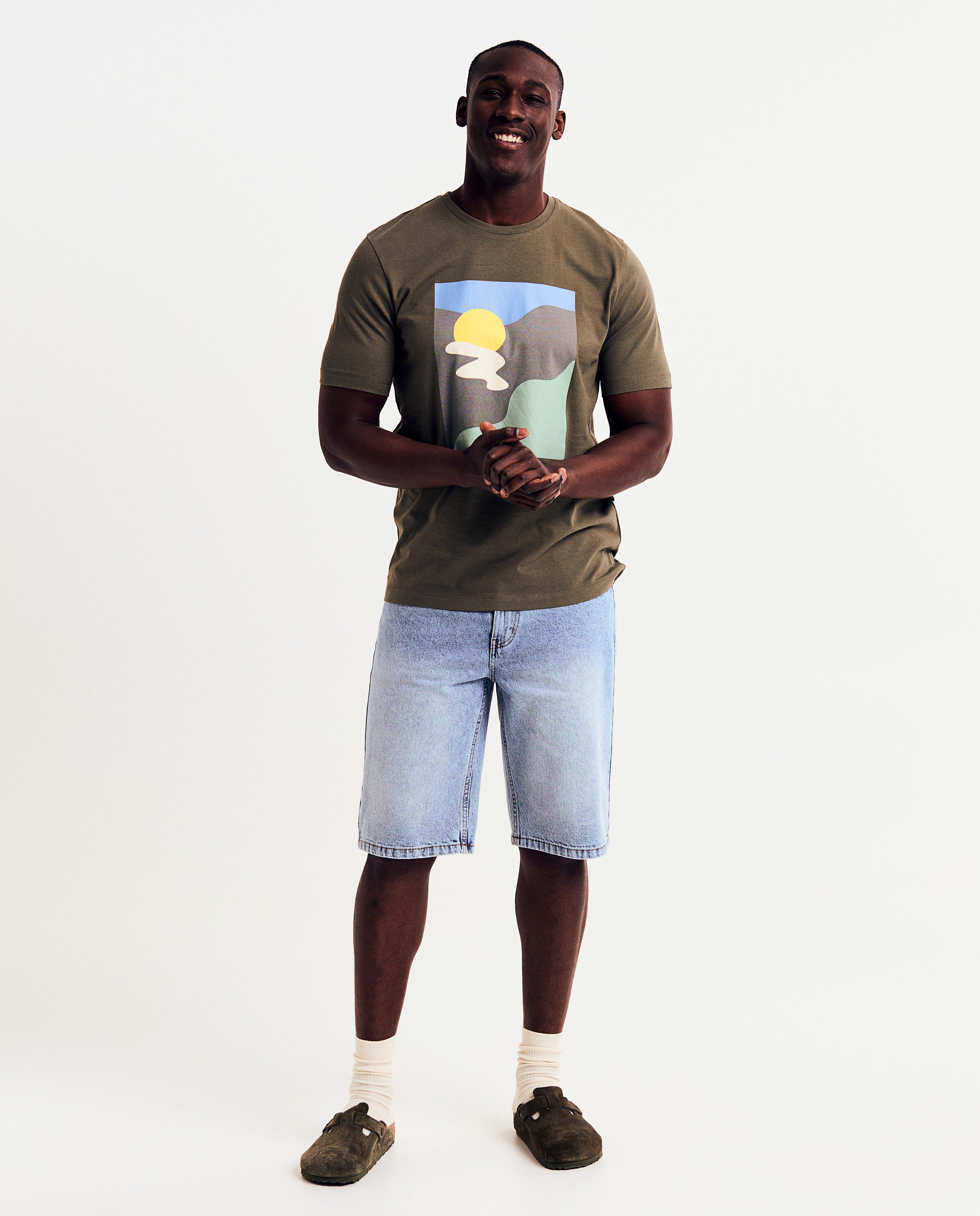 T-shirts - Biokatoenen T-shirt met print