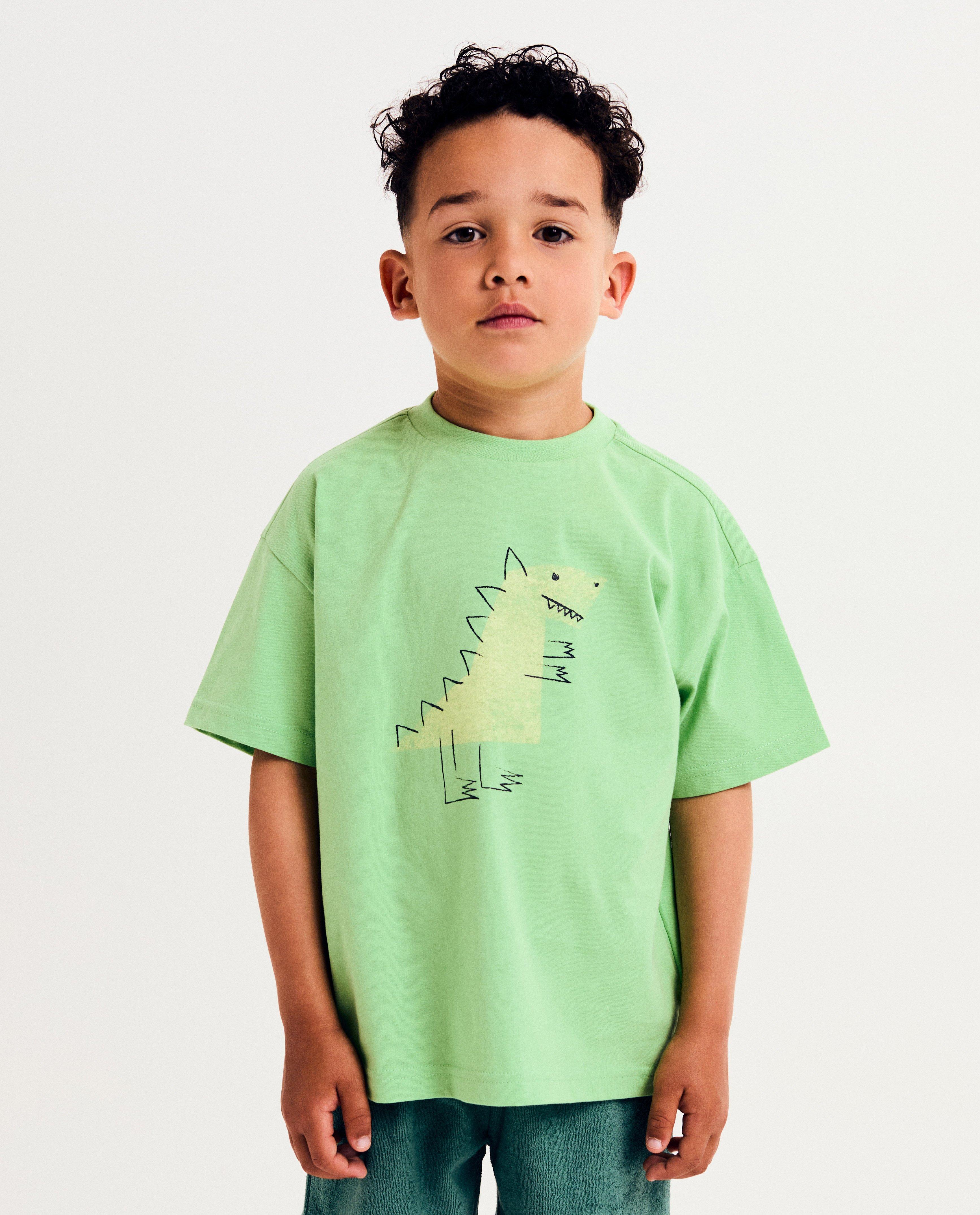 T-shirt met print dinosaurus - null - Besties