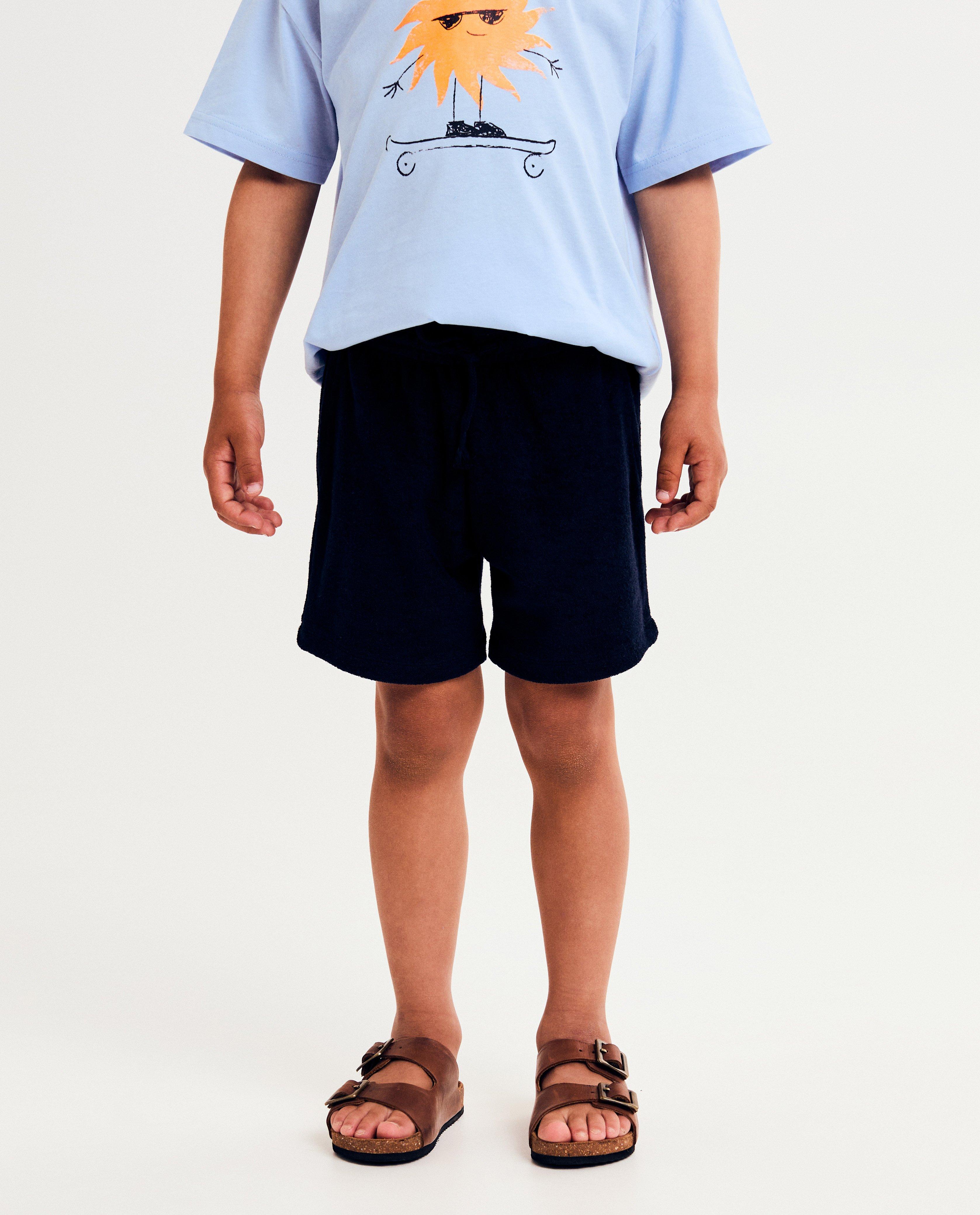 Shorten - Groene short van badstof