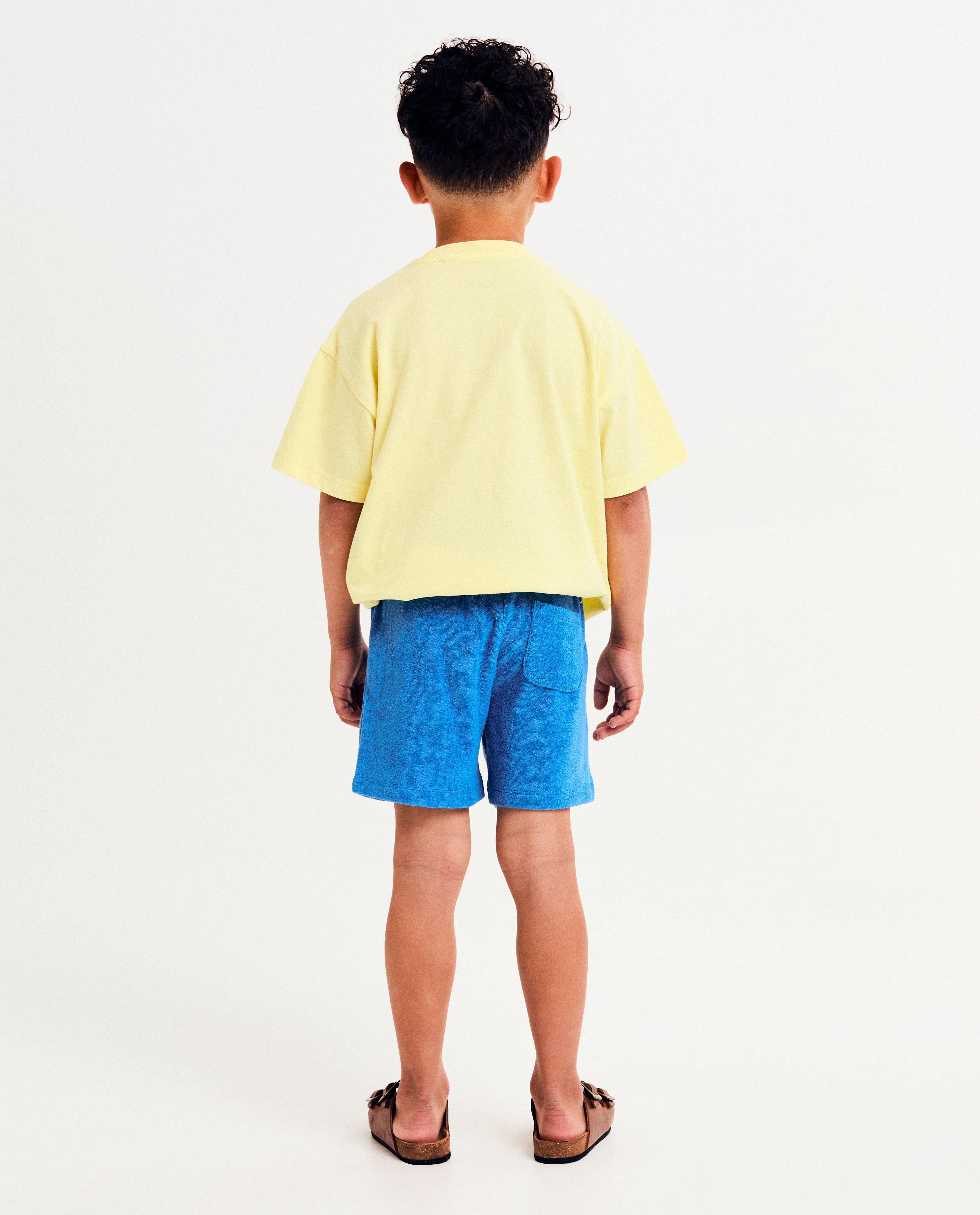 Shorten - Groene short van badstof