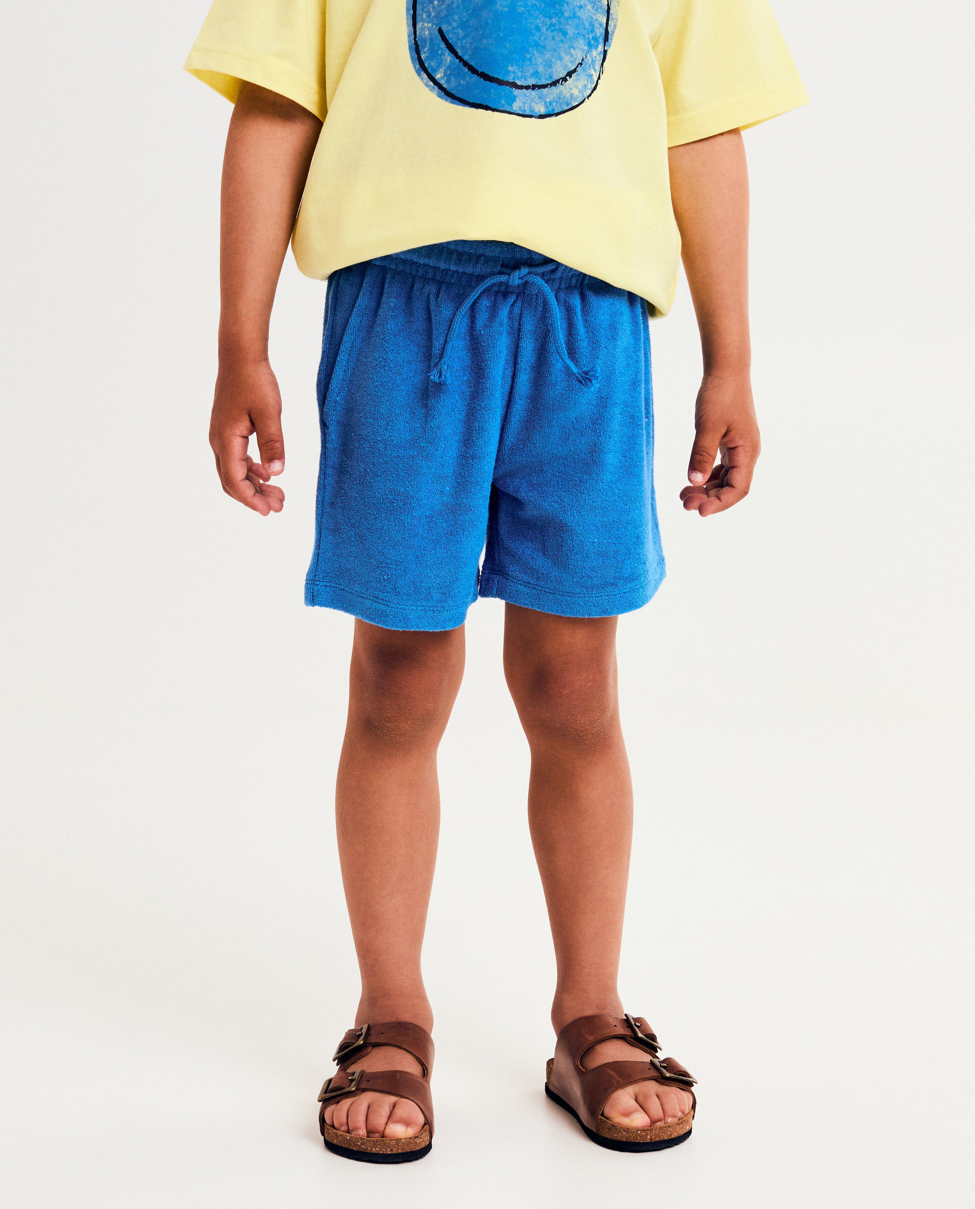 Shorten - Groene short van badstof