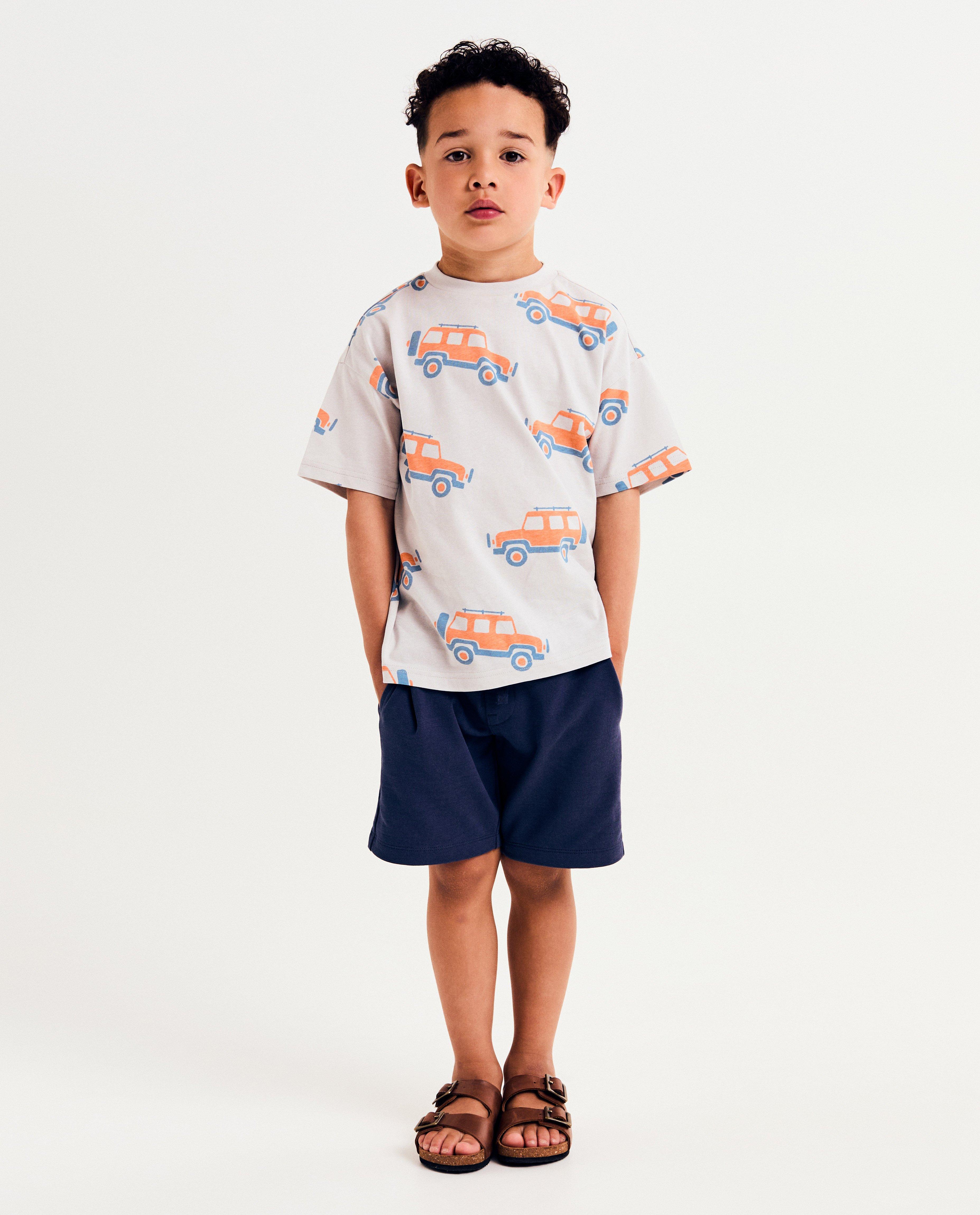Blauwe short, loose fit - null - Besties