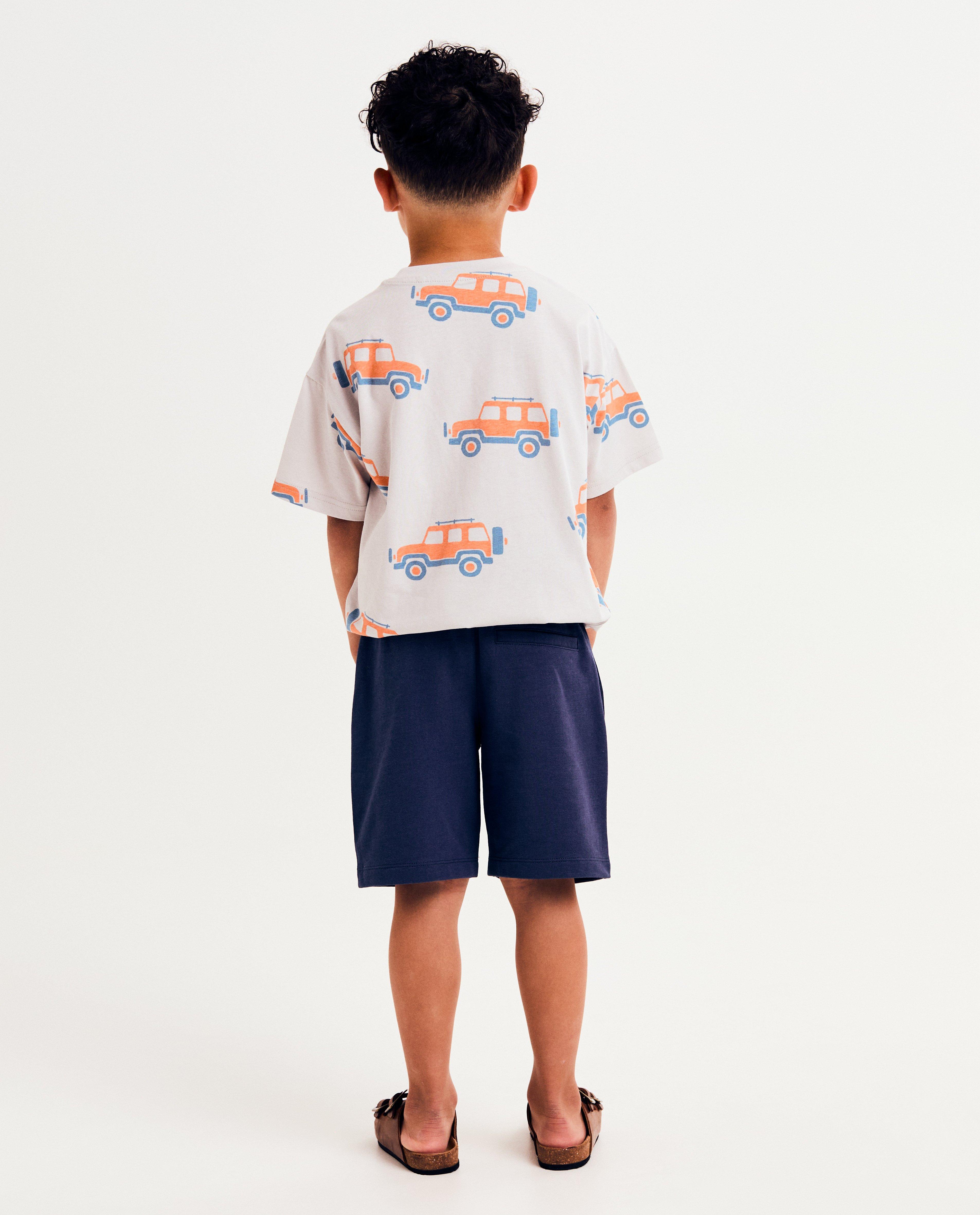 Shorten - Donkerblauwe short, loose fit
