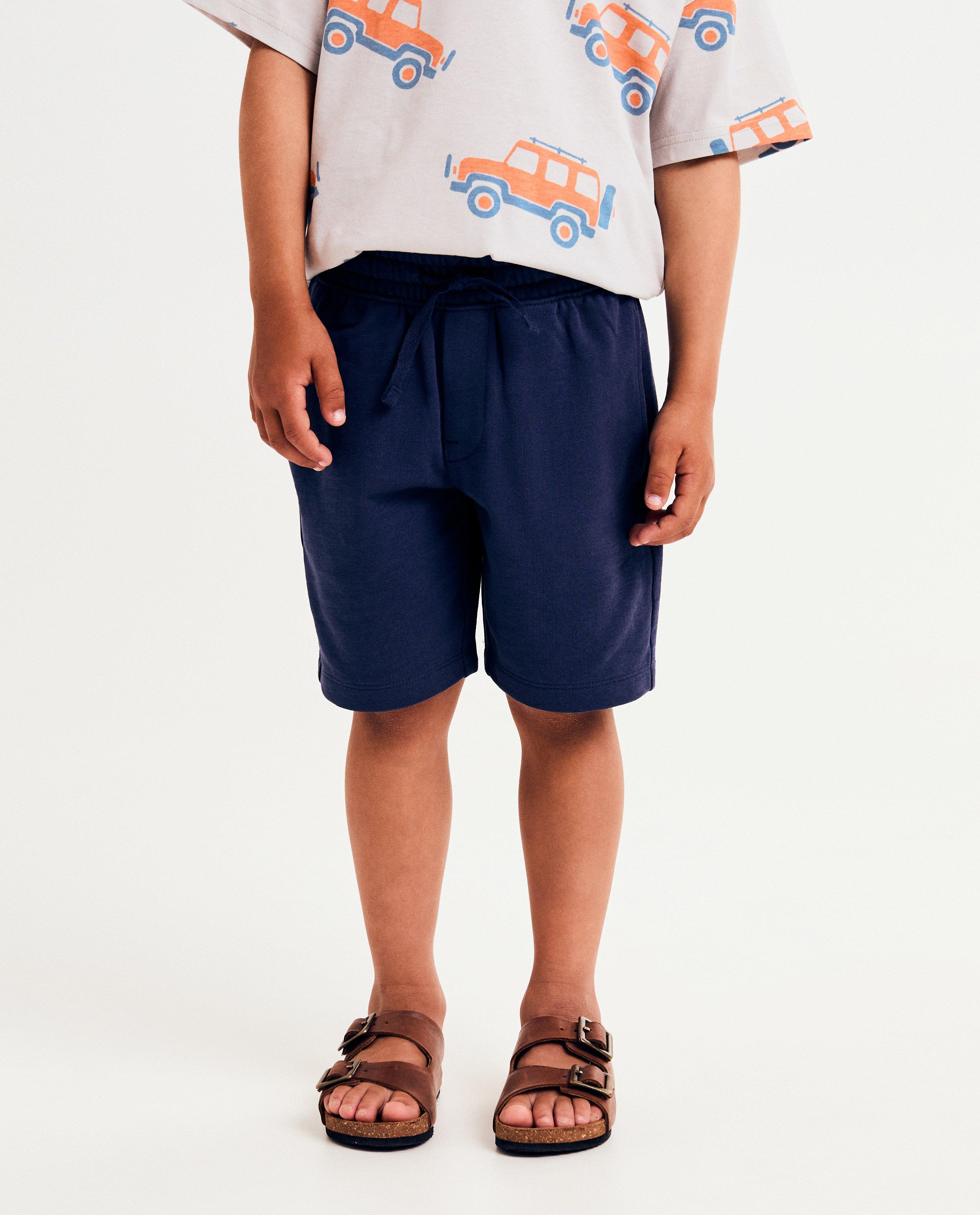 Shorten - Donkerblauwe short, loose fit