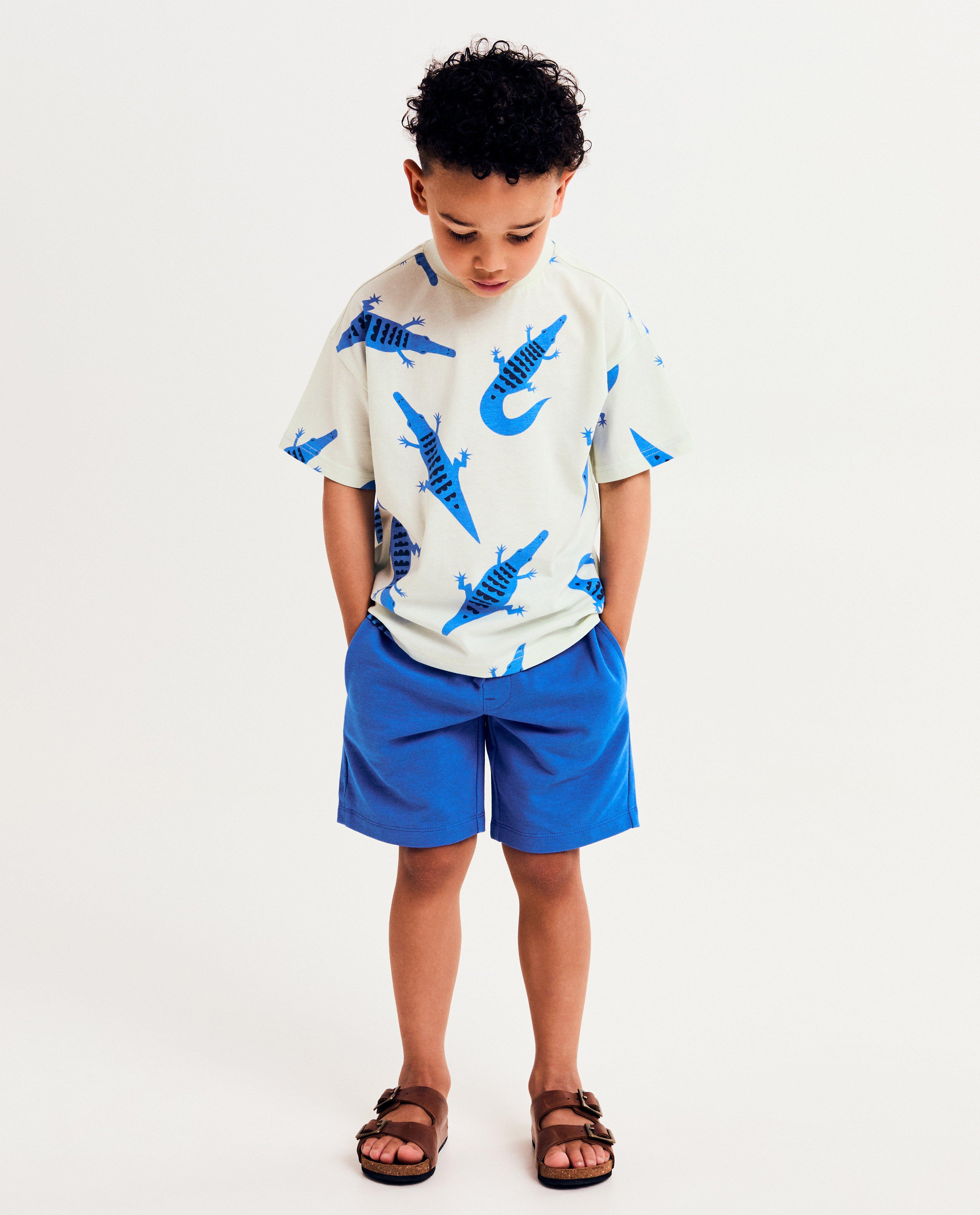 Blauwe short, loose fit - null - Besties