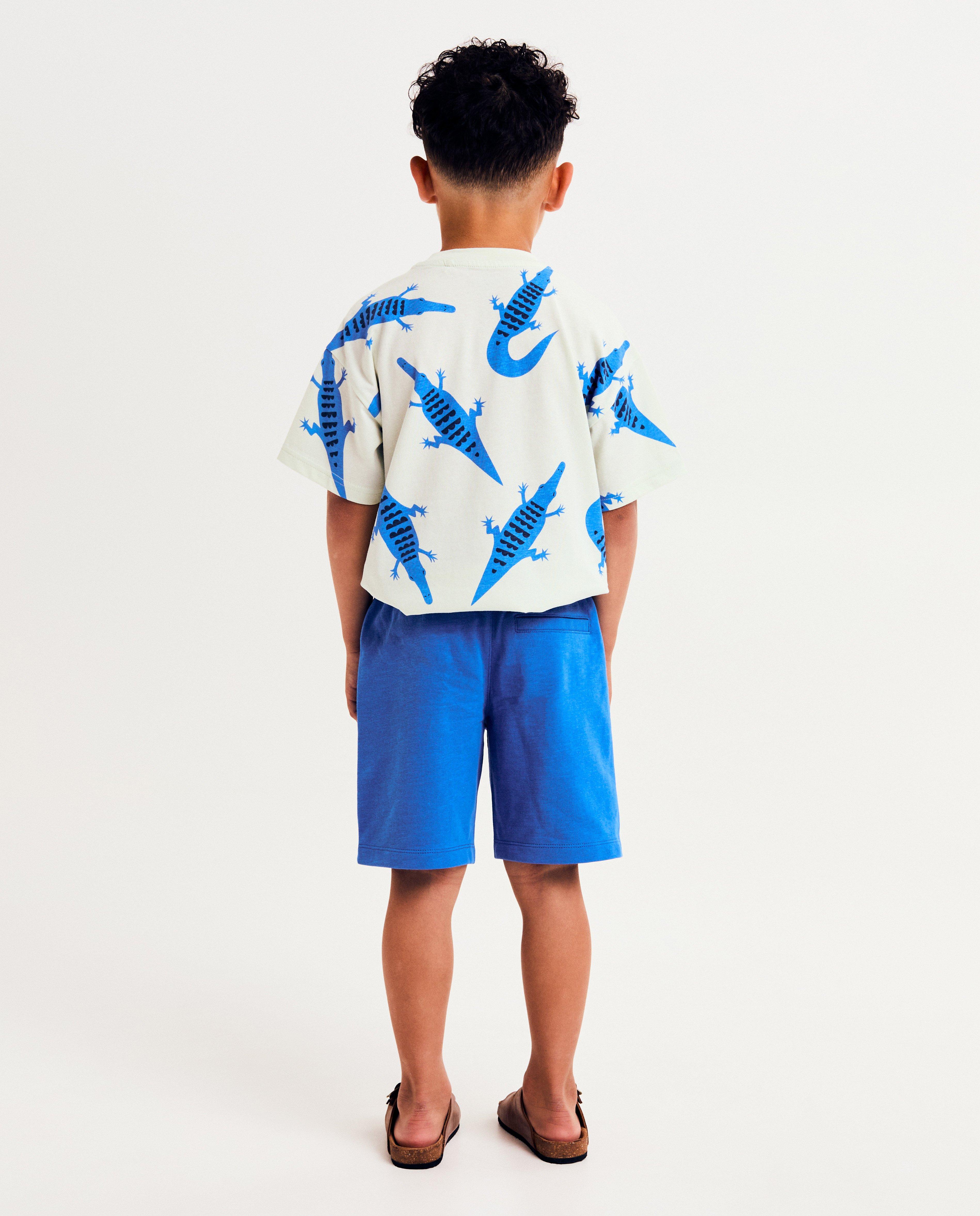 Shorten - Donkerblauwe short, loose fit