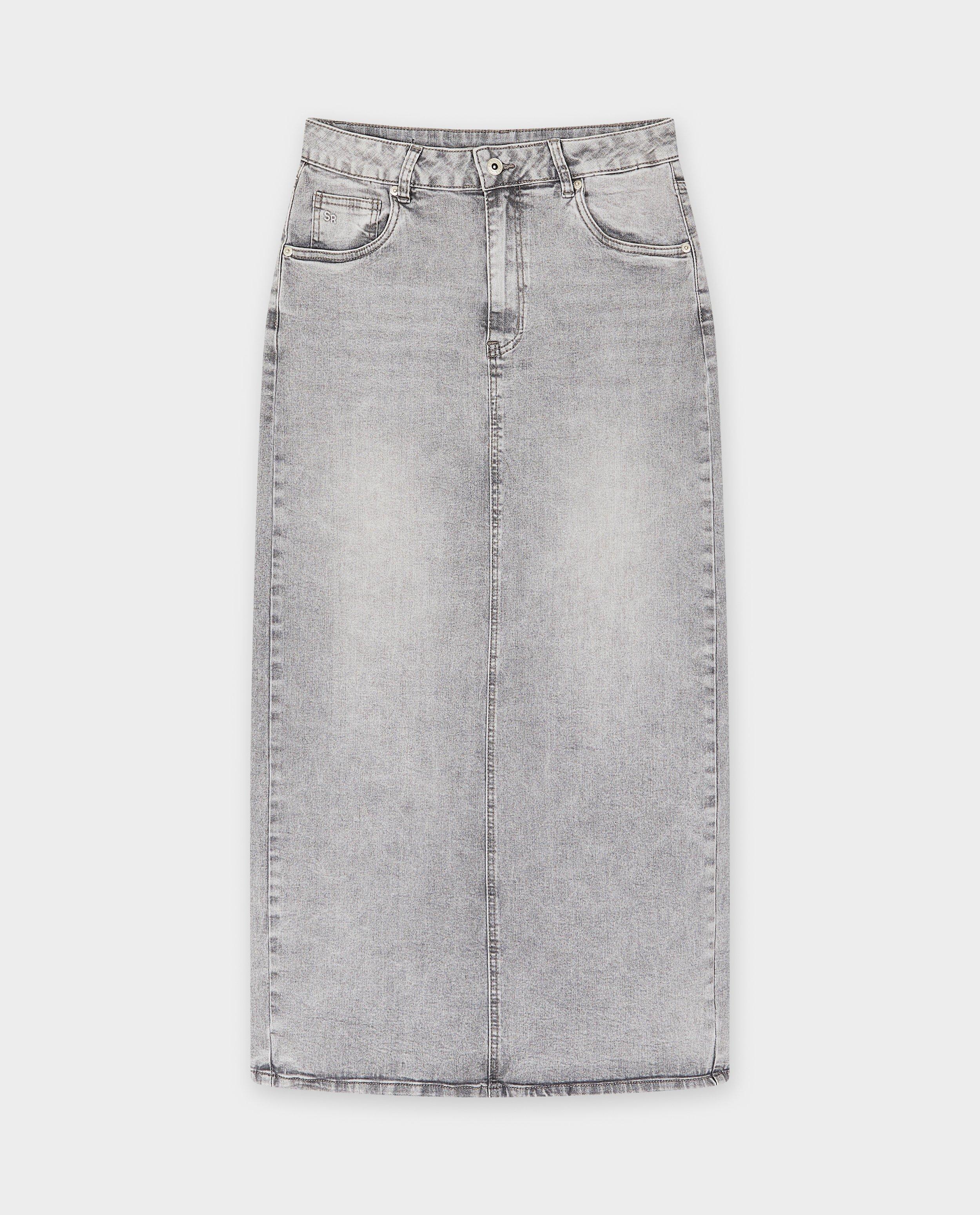 Rokken - Grijze jeansrok