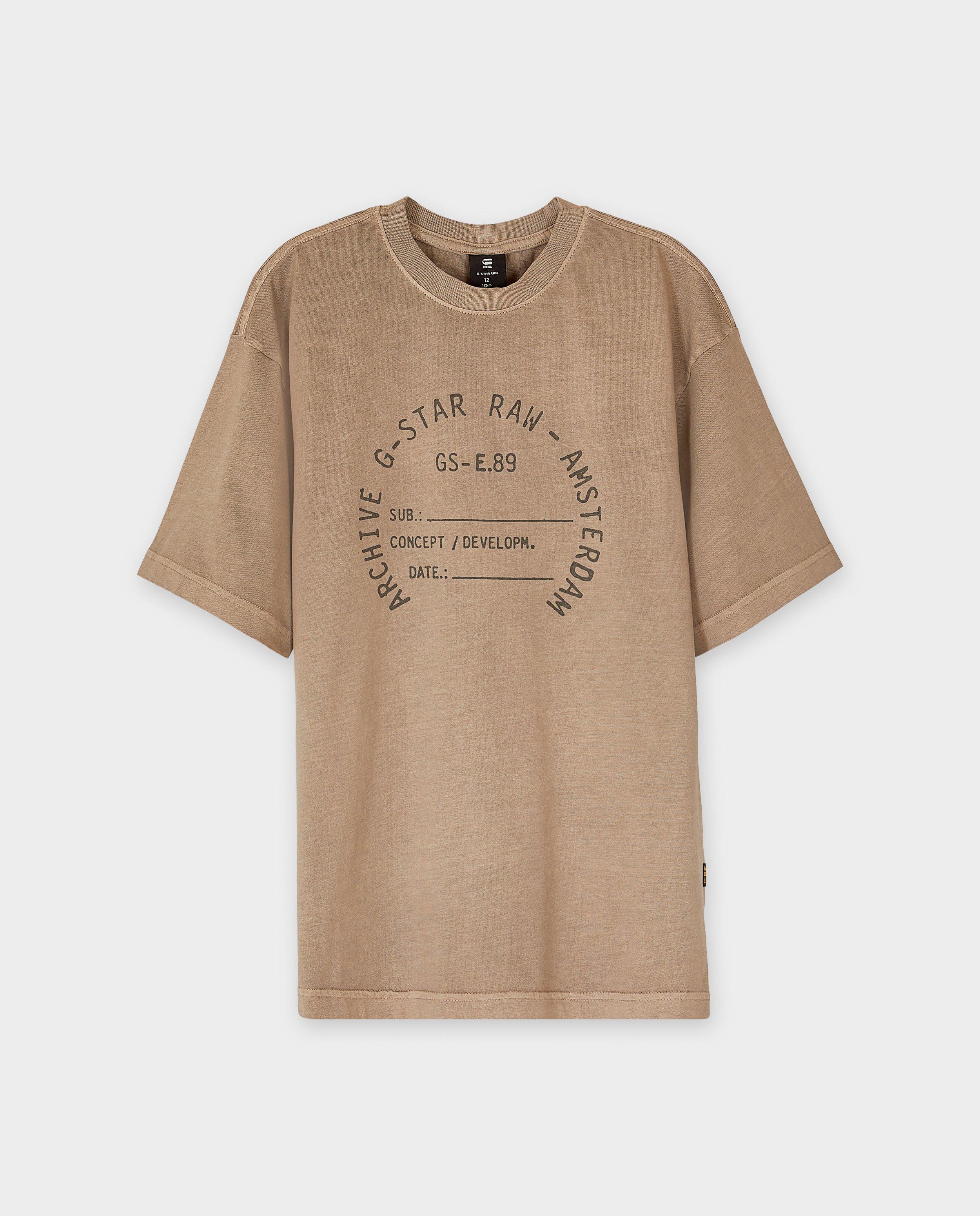 T-shirt met opschrift, oversized fit, 8-14 jaar - null - G-star