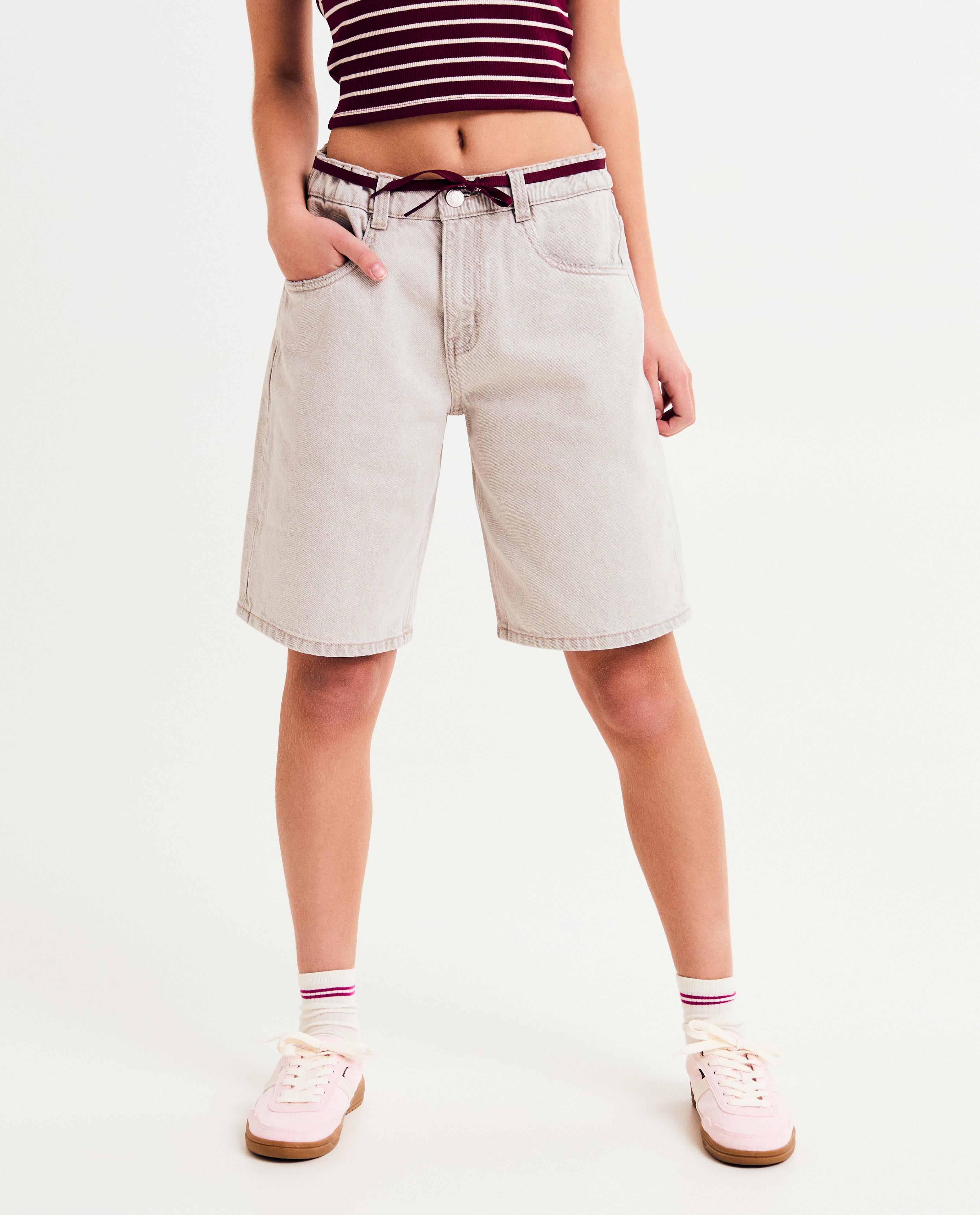 Shorts - Short en jean gris