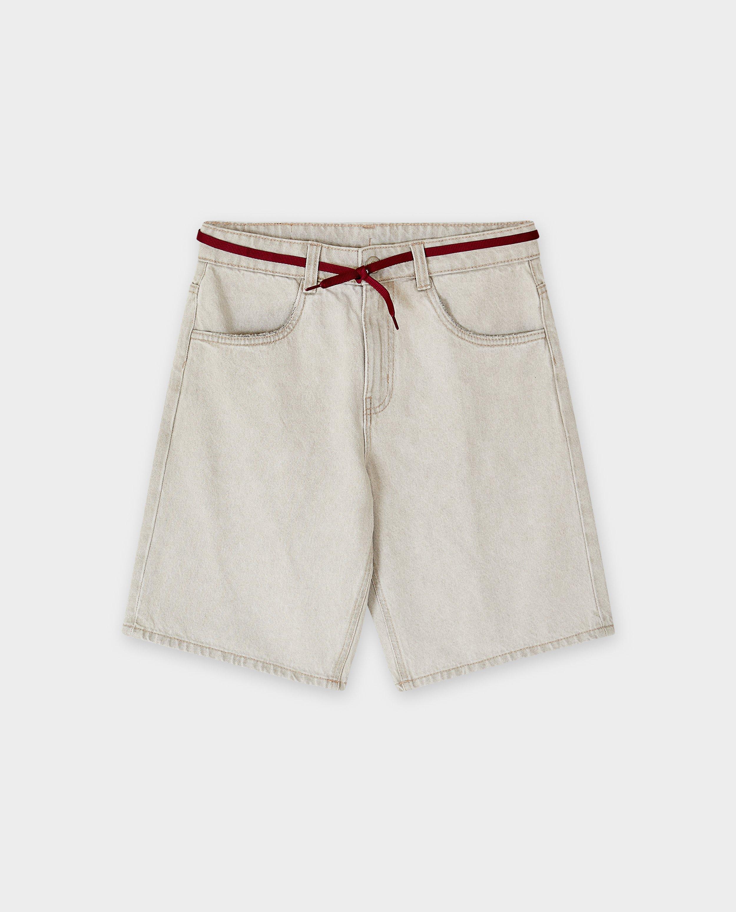 Shorts - Short en jean gris