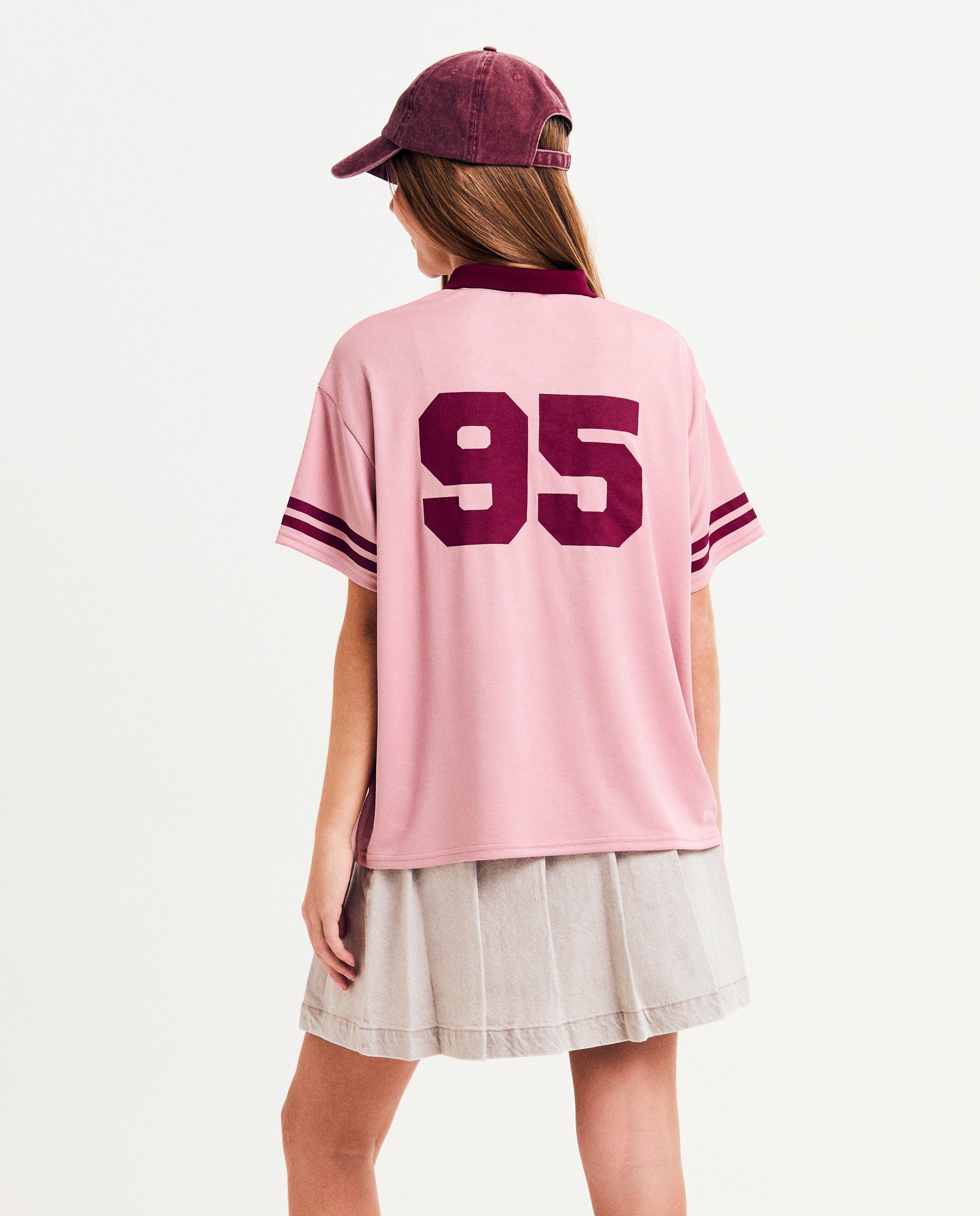 Football T-shirt met backprint, oversized fit - null - Groggy