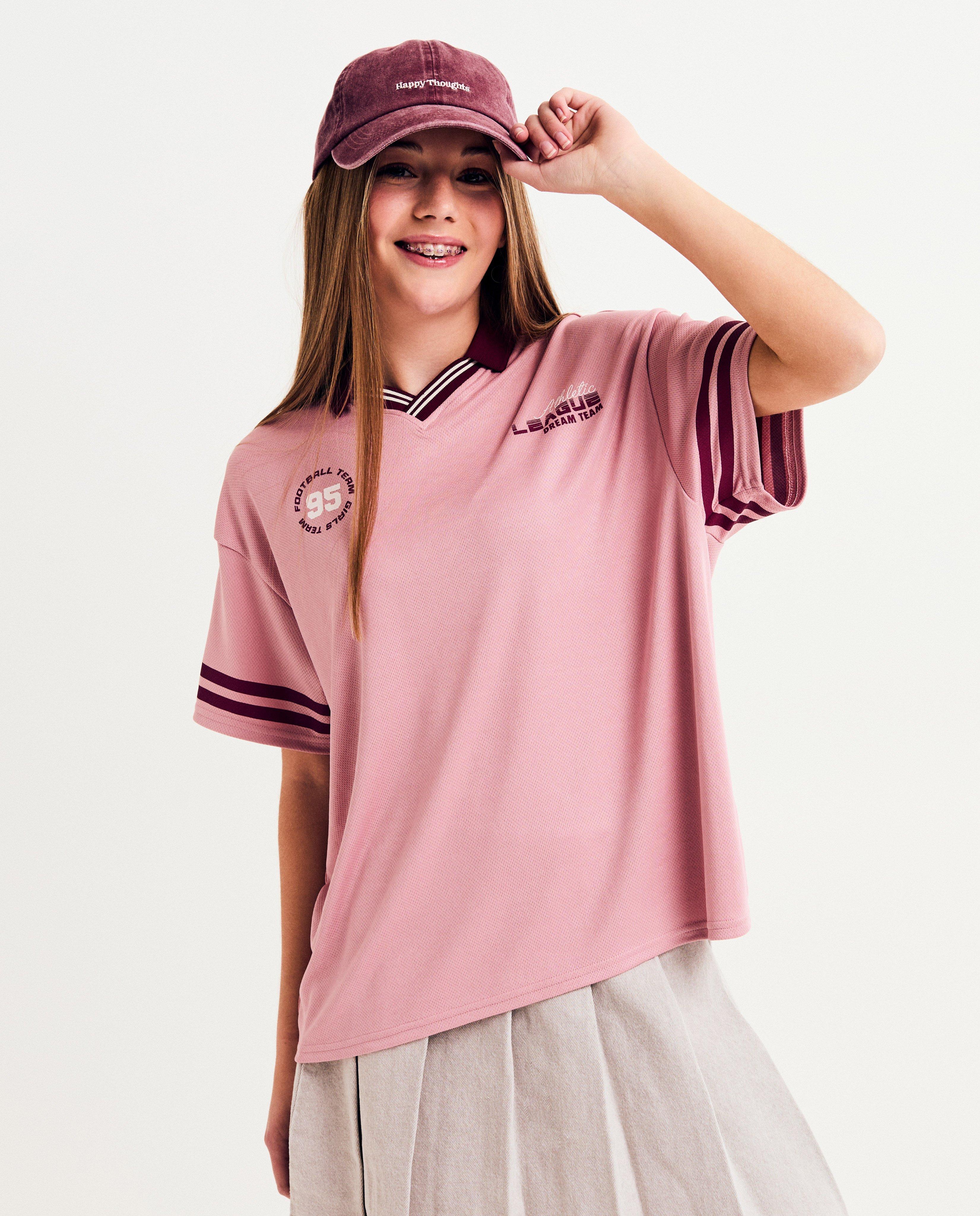 T-shirts - Football T-shirt met backprint, oversized fit
