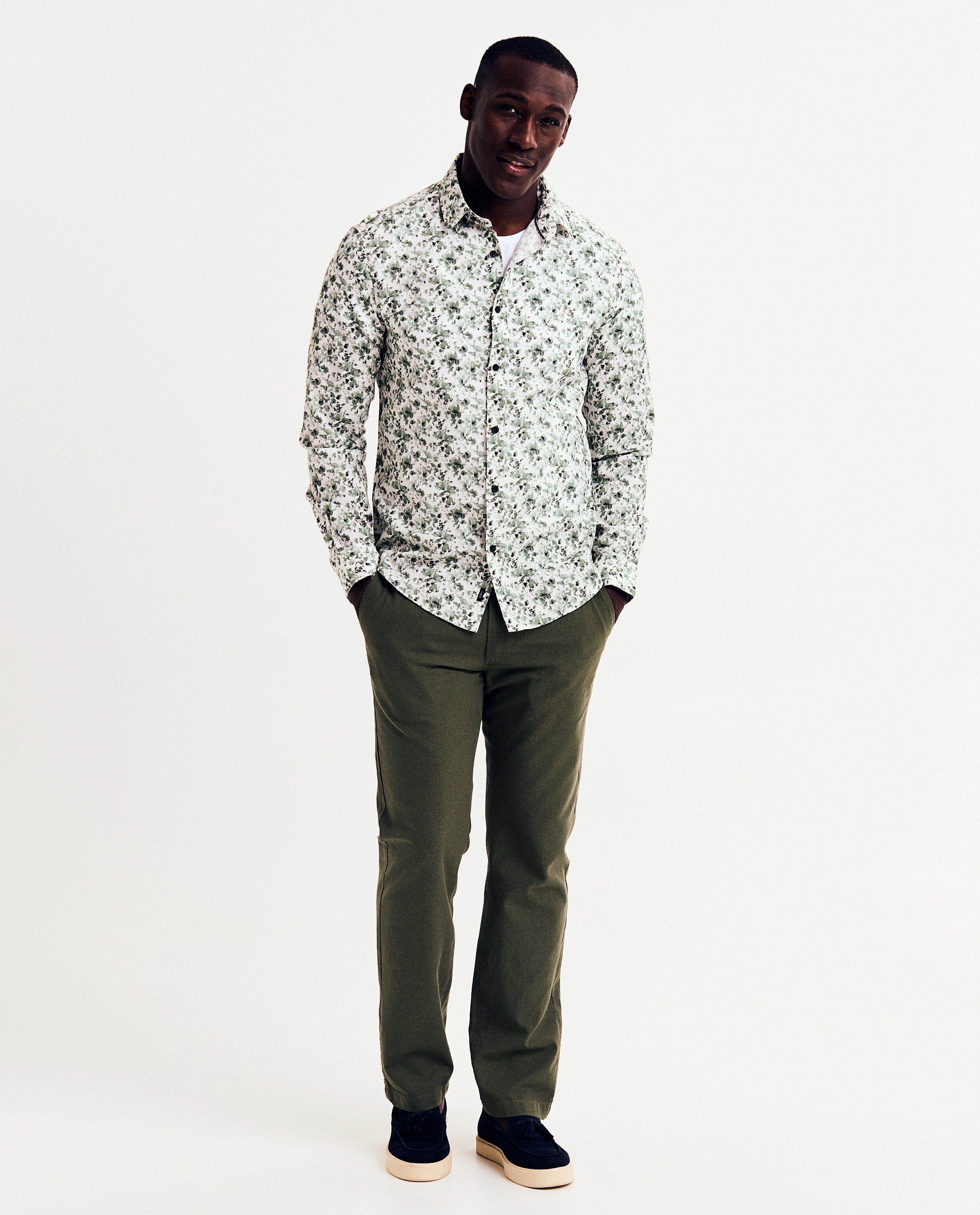 Hemden - Hemd met bloemenprint, slim fit