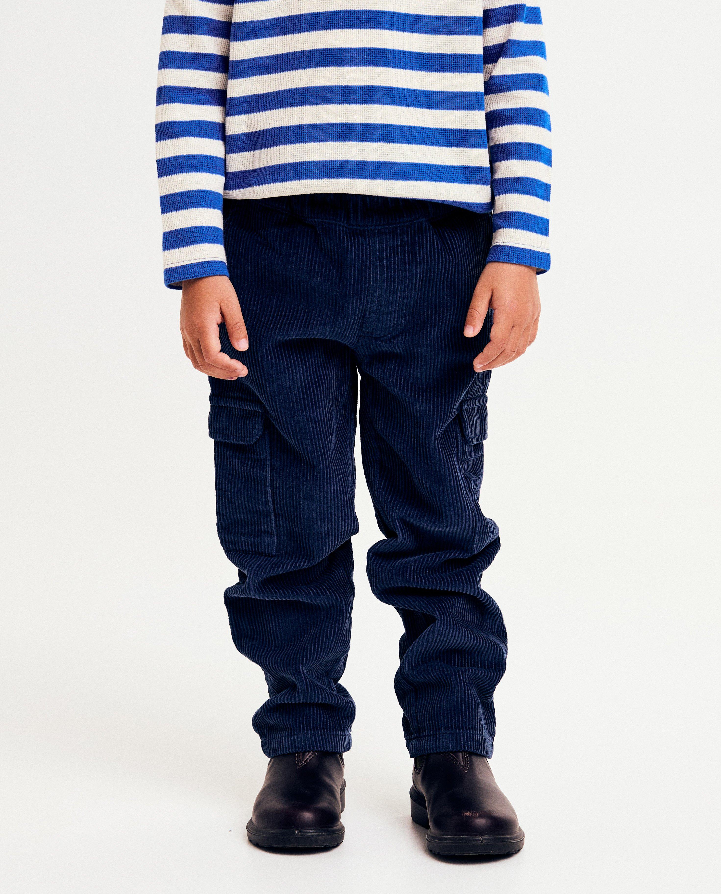 Broeken - Broek van ribfluweel, relaxed fit