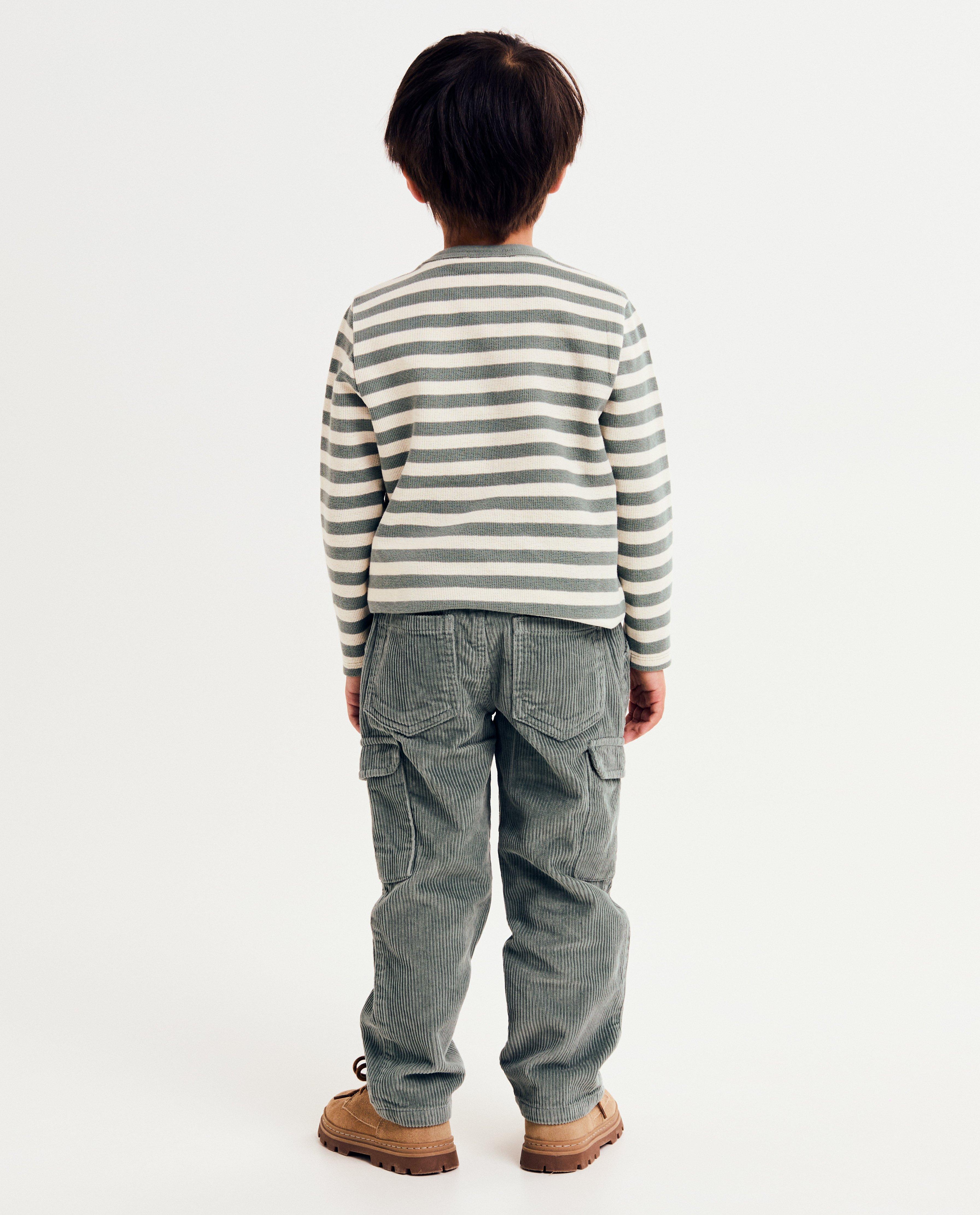 Broeken - Broek van ribfluweel, relaxed fit