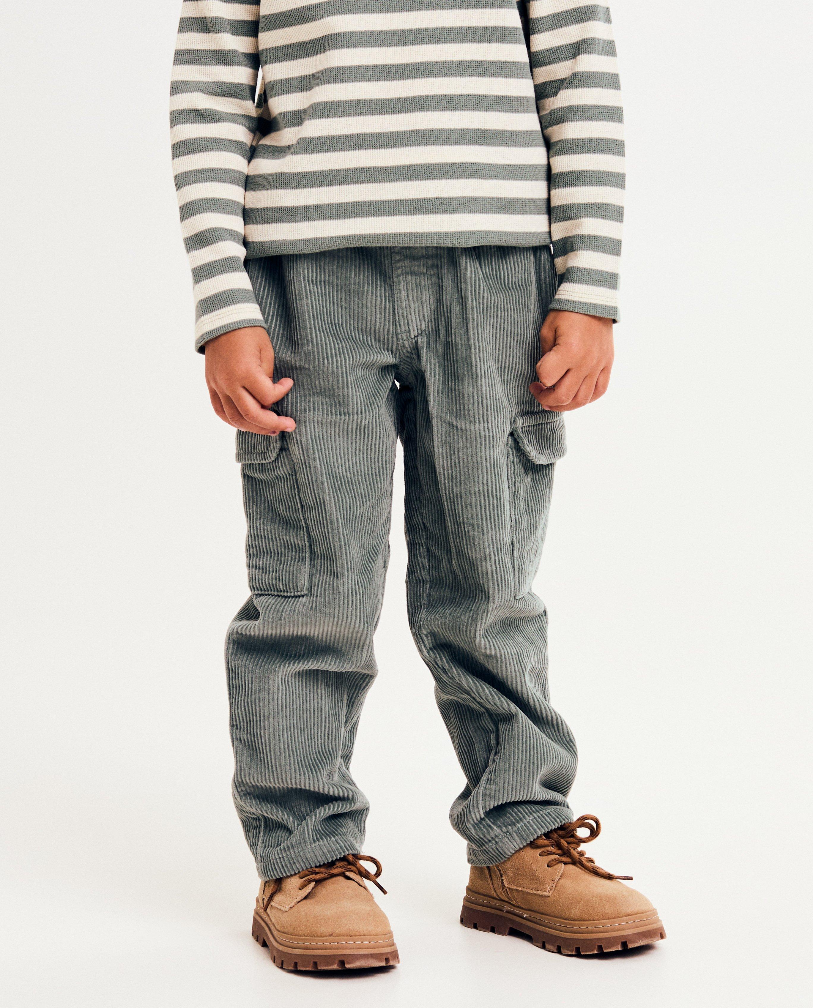 Broeken - Broek van ribfluweel, relaxed fit
