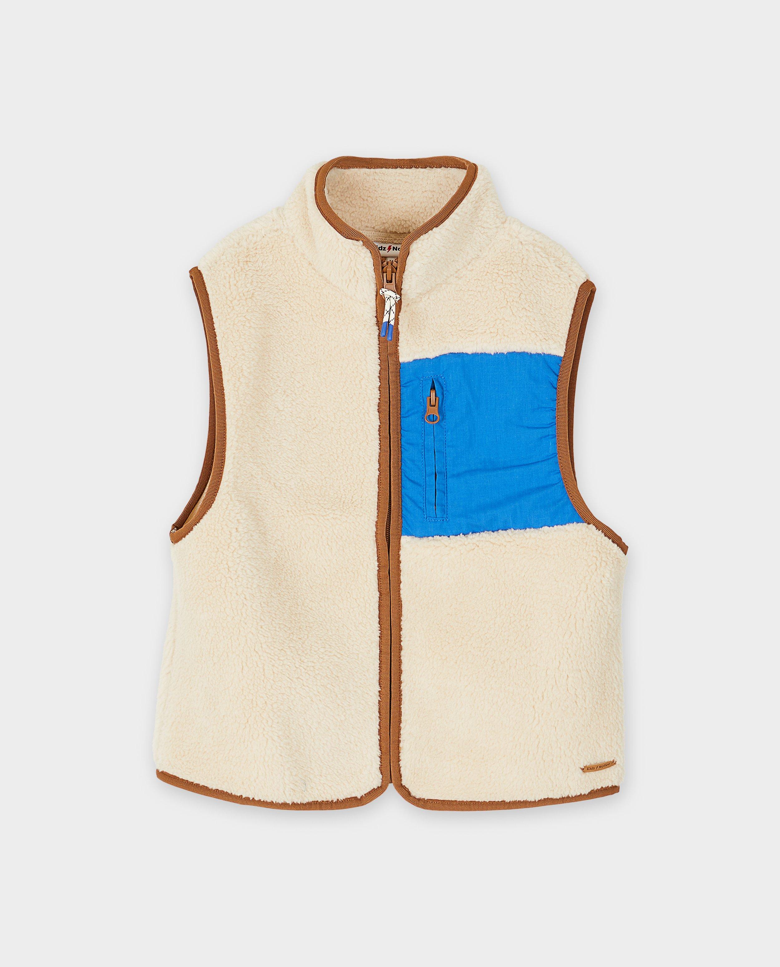 Teddy vest met color block - null - Kidz Nation